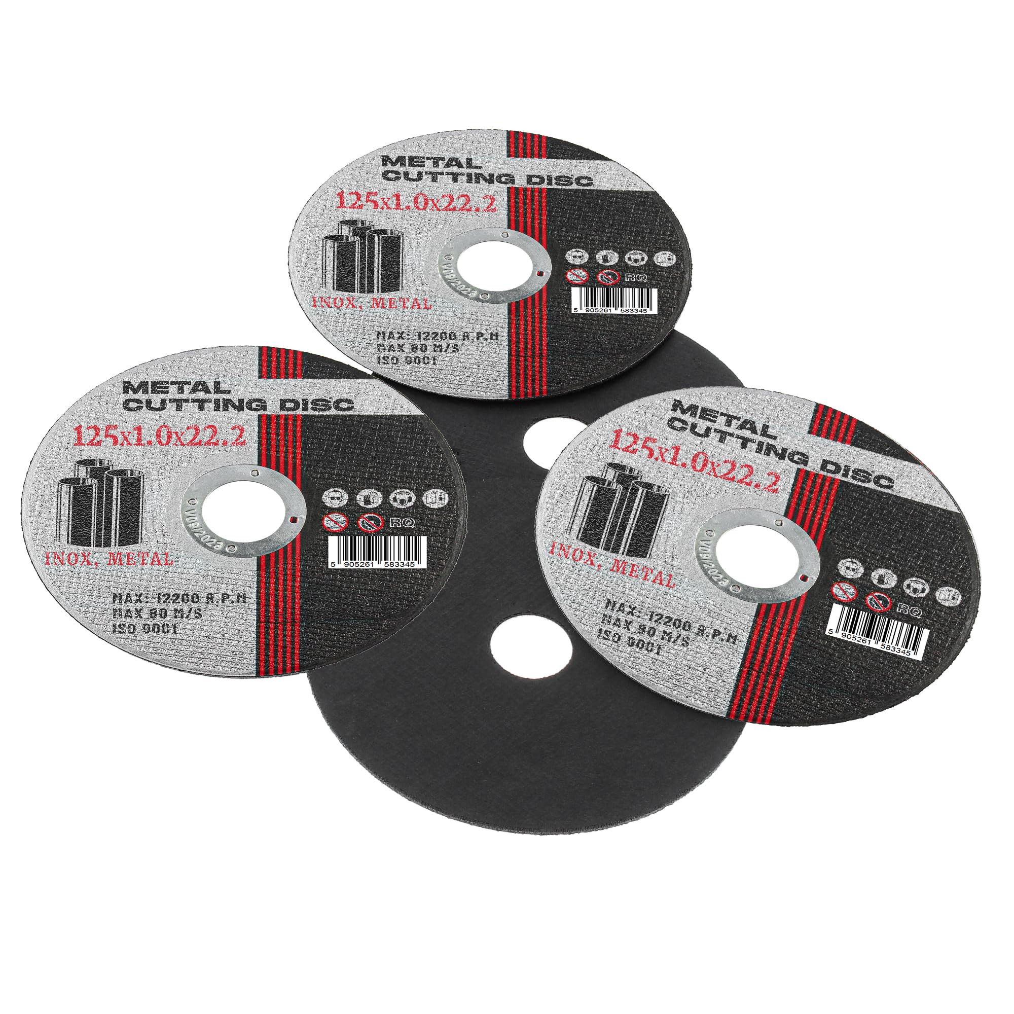 SET 5 DISCHI LAMA DA TAGLIO FERRO E ACCIAIO 180 X 2 Mm X SMERIGLIATRICE ANGOLARE - Foto 2