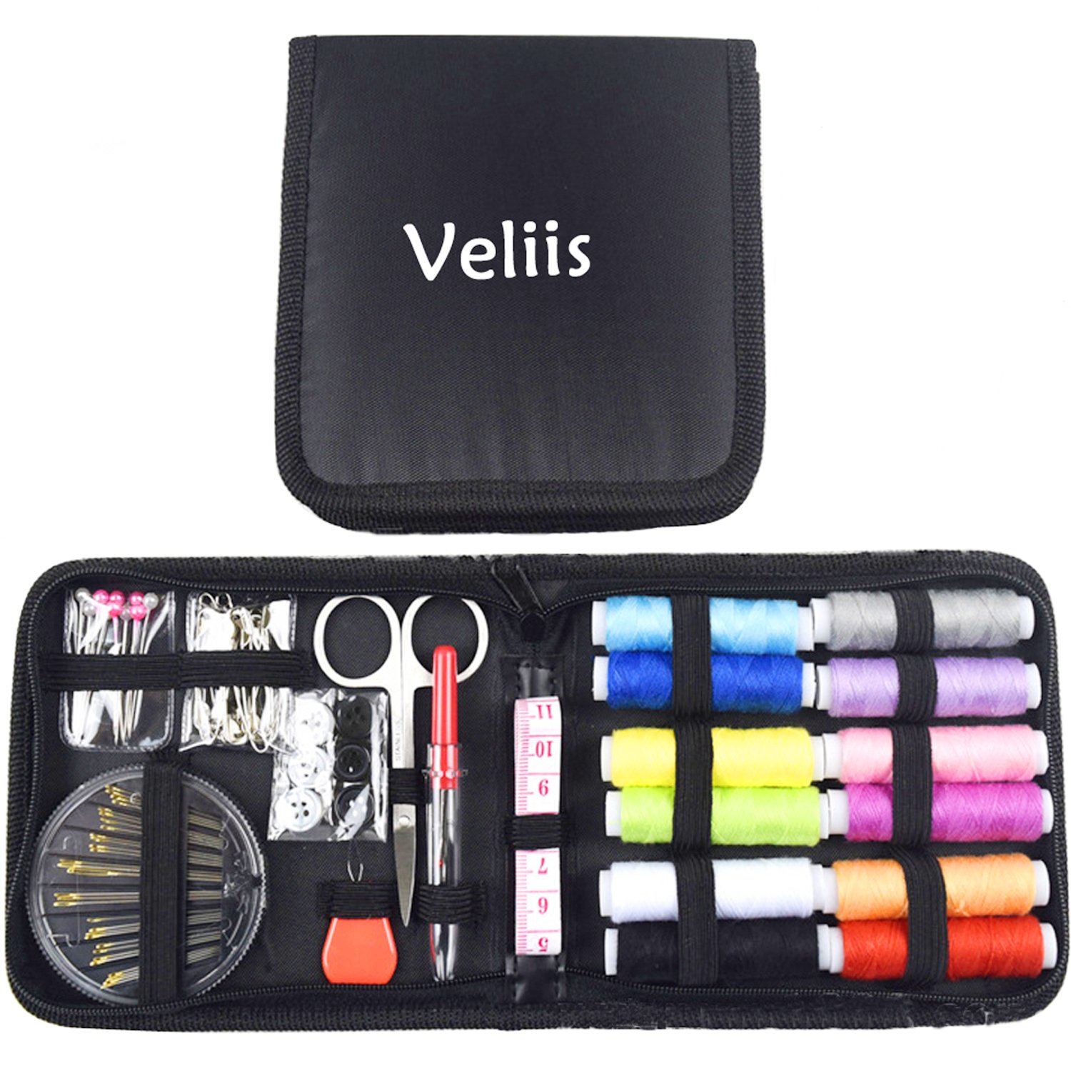 Needle and Thread Sewing Kit for Home, Travel, Camping & Emergency. Best Gift for Mother,Grandmas, Kids, Girls, Beginners & Adults. Quality Premium Sew Supplies Set