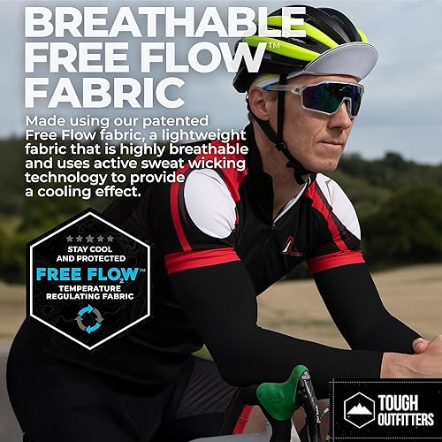 Miniatura 64 de Mangas de brazo de protección solar UV para hombres y mujeres, manga de enfriamiento de compresión deportiva UPF 50, base de cáncer de piel