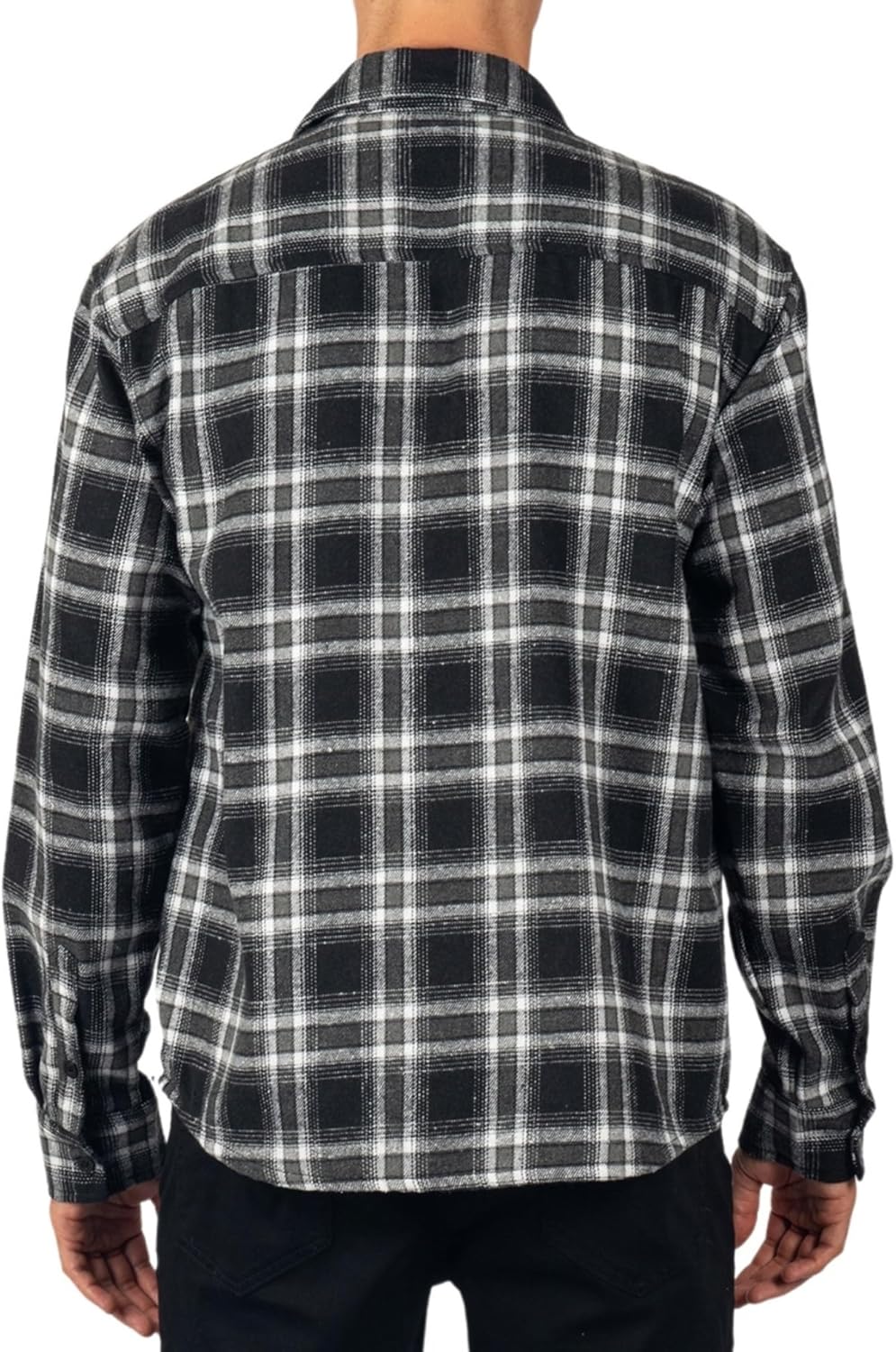 Alpine Swiss Mens Flannel Shacket Long Sleeve Plaid Button Down Shirt Jacket Light Cotton Blend Fall Work Outdoor Overshirt - Image 6