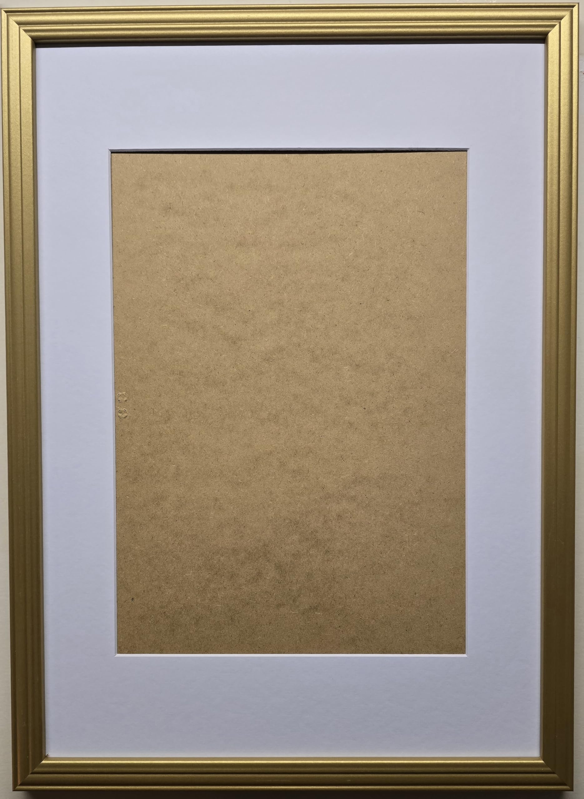 Gold Frame With White Mount/Black Mount 1300 Microns White Core (White mount, A1 Frame size A2 Picture size)