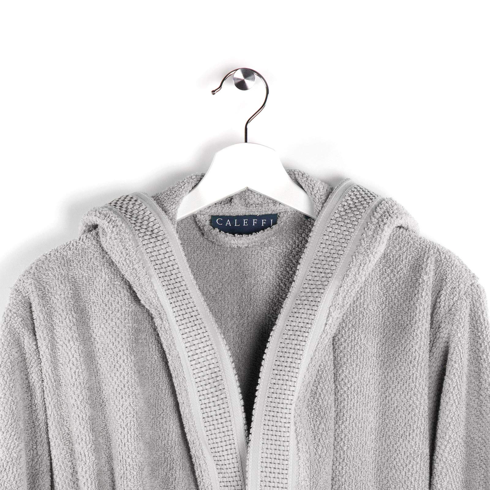 CALEFFI - Accappatoio per adulti, Donna / Uomo / Unisex con Cappuccio, in Spugna 100%