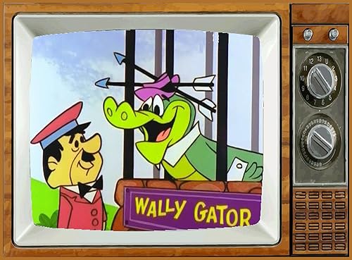 Wally Gator - Imán para nevera de TV de 2 x 3 pulgadas, diseño artístico de sábado por la mañana, caricaturas para refrigerador, nostálgico retro CX