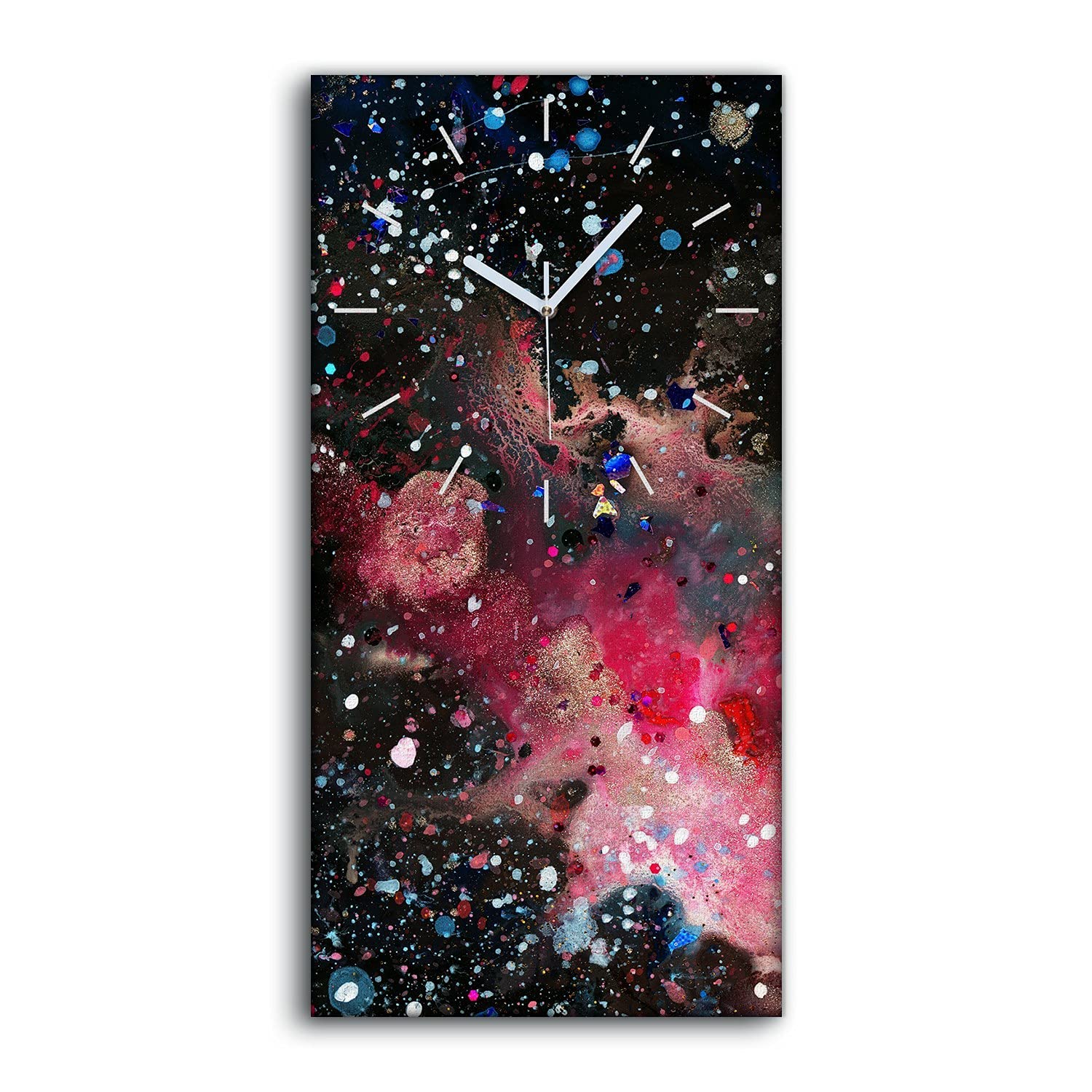 Horloge sur toile univers abstrait pour s'évader au quotidien depuis son salon
