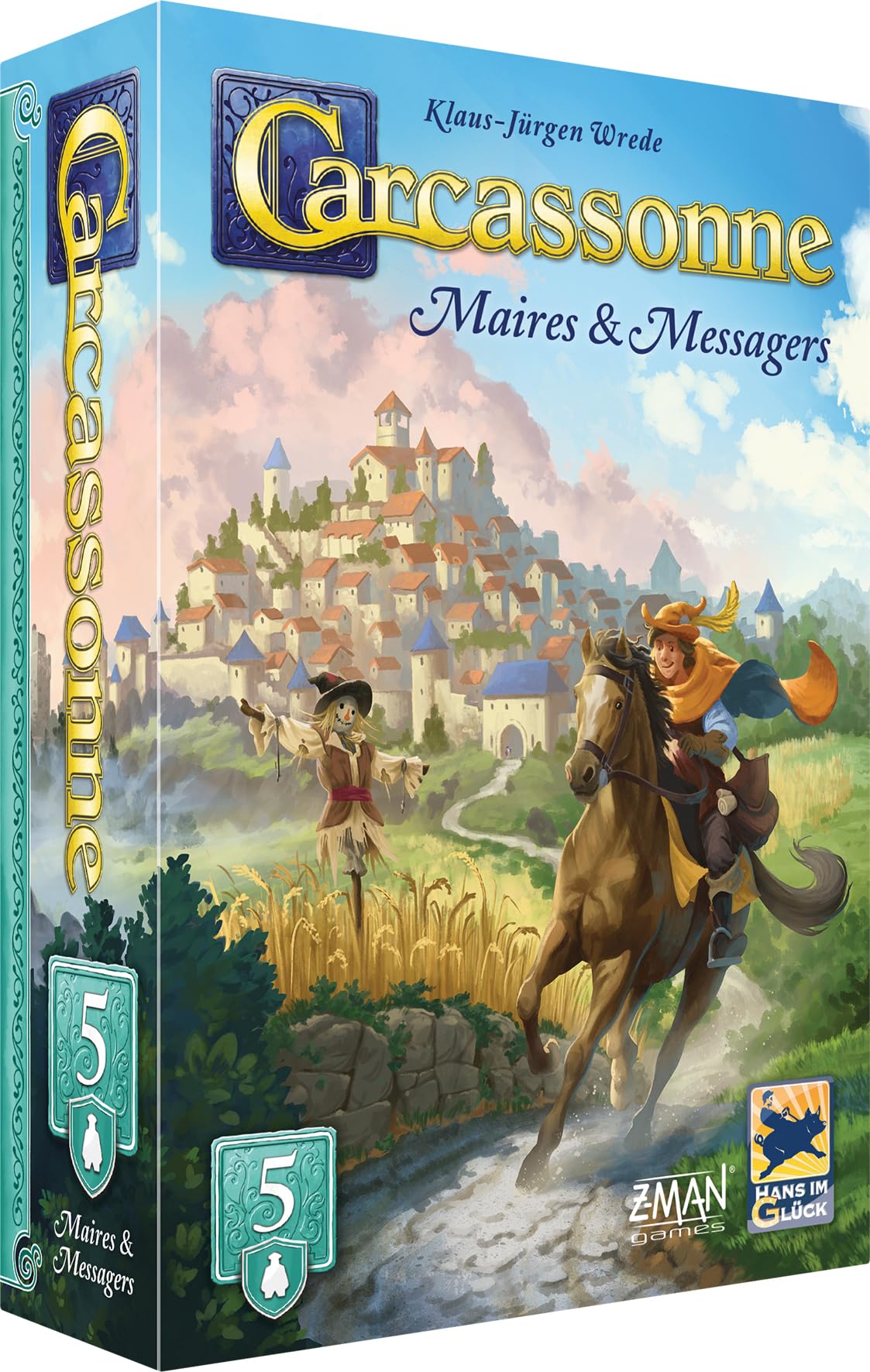 Asmodee - Carcassonne - Extension 5 Maires & Messagers - Hans im Glück