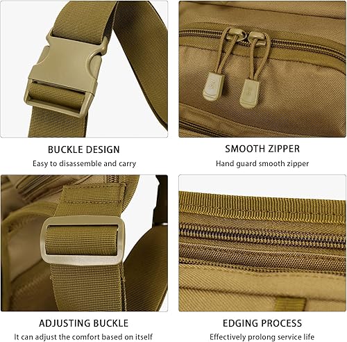 Miniatura 8 de ALI2 Bolsa de pierna caída, paquete de muslos táctico, bolsa de cadera para hombresmujeres, al aire libre, senderismo, ciclismo, camping, viajes, CP