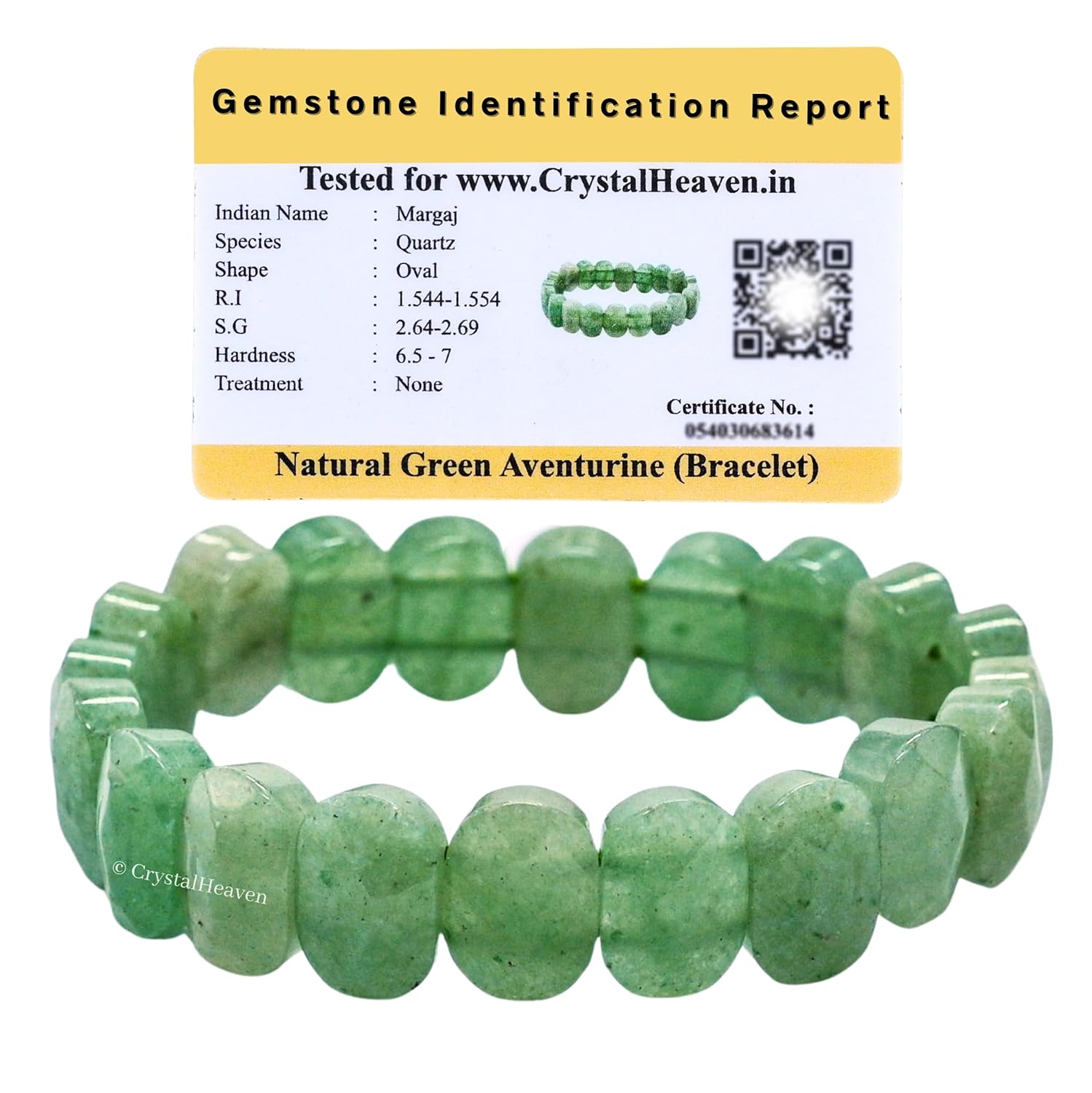 Certified Crystal Bracelet for Women Men with Healing Crystal and Reiki Stone – Beautiful Gemstone Faceted Beaded Bracelet for Balance, Harmony & Positive Energy (Oval Stone)