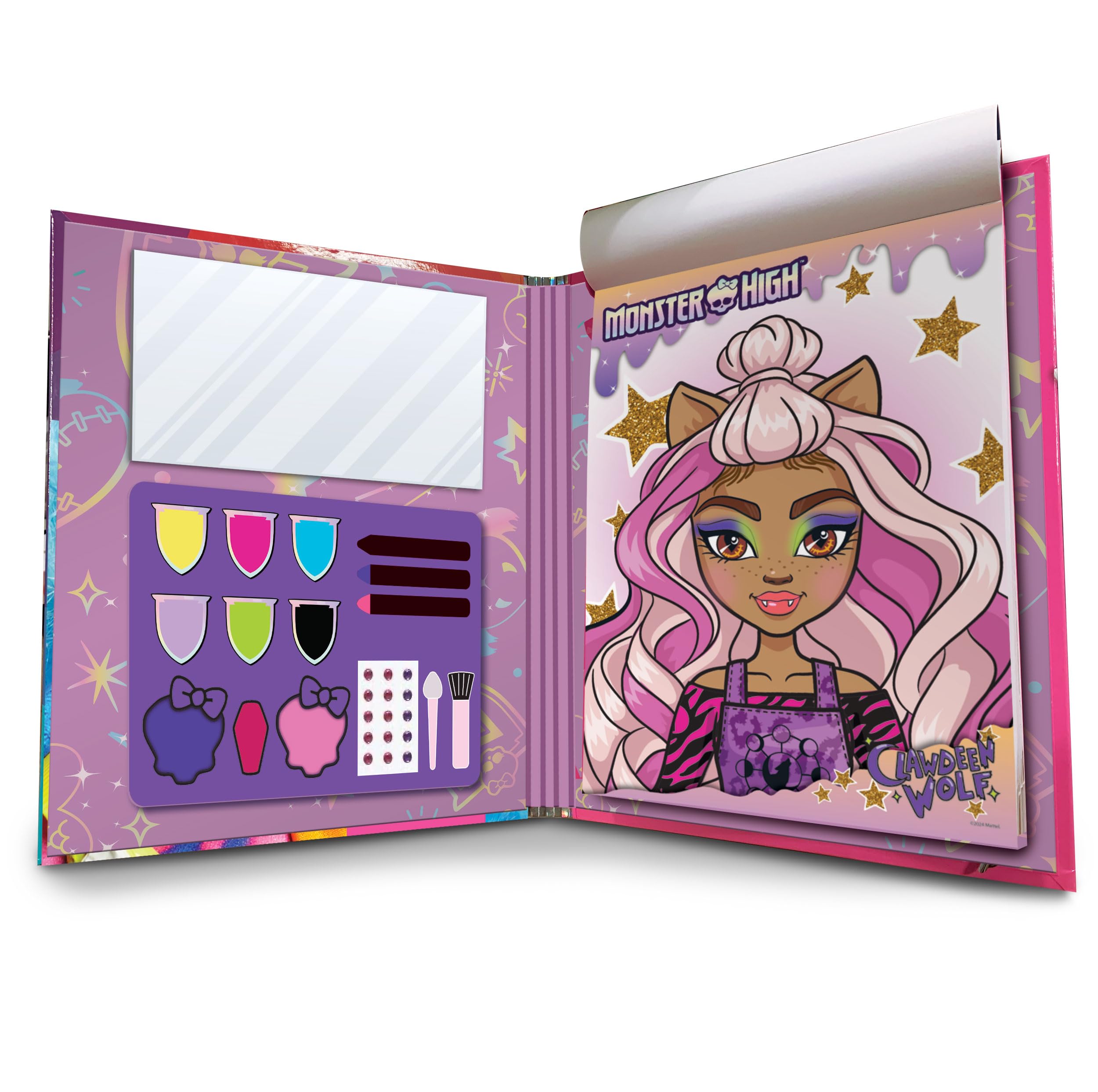 Lisciani, MONSTER HIGH, Activity Book Make-up and Colouring, Fantastic Make Up, For Children From 6 Years, 44 Pages - Image 2