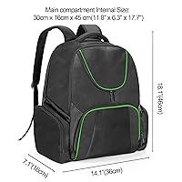 Vista 6 de CURMIO Gaming Console Backpack Compatible with PS5, PS4 and PS4 Pro, Travel Carrying Case with Pockets for Controller, Headset and Game Accessories