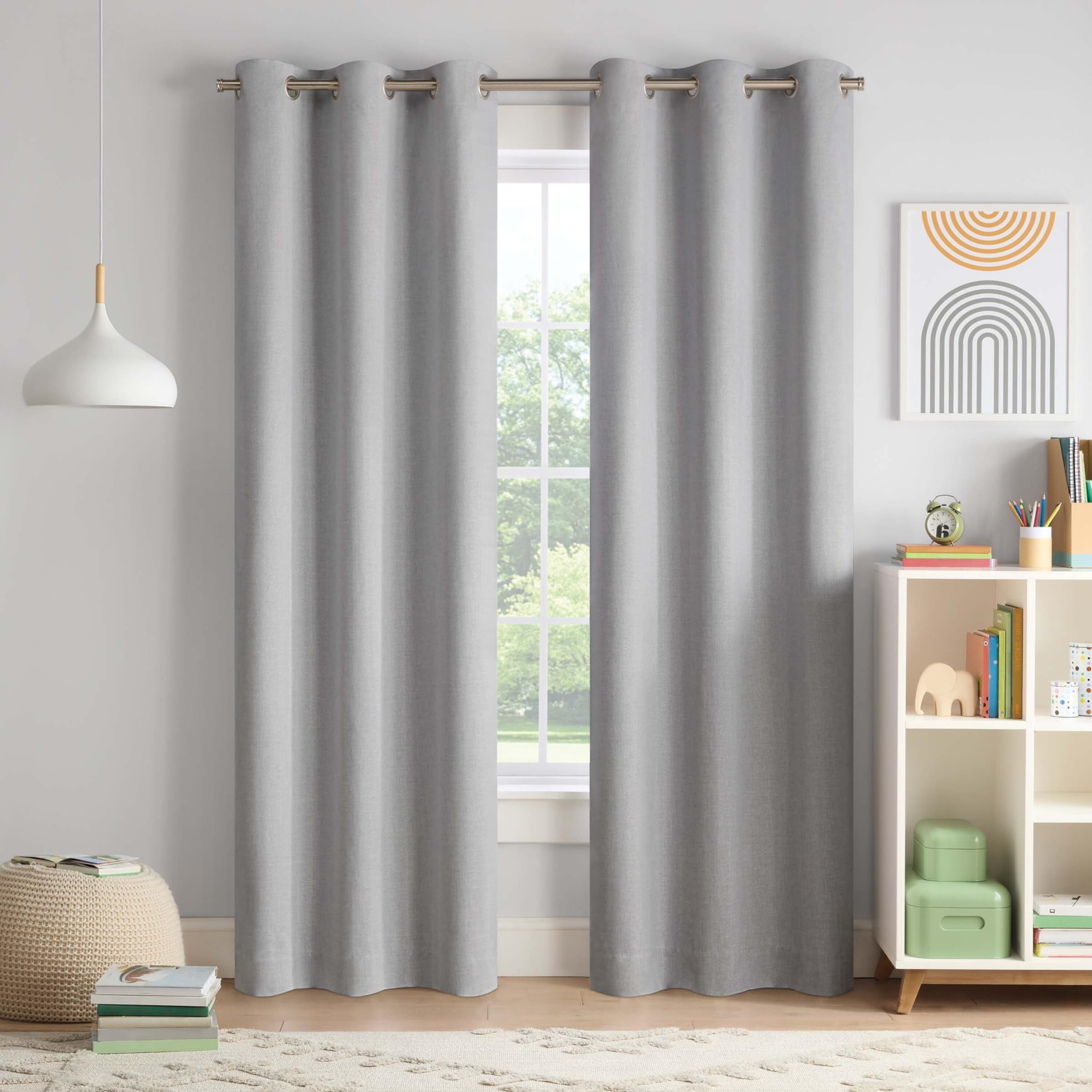 Rideaux occultants thermiques pour fenêtre de chambre d'enfant 101x213 cm