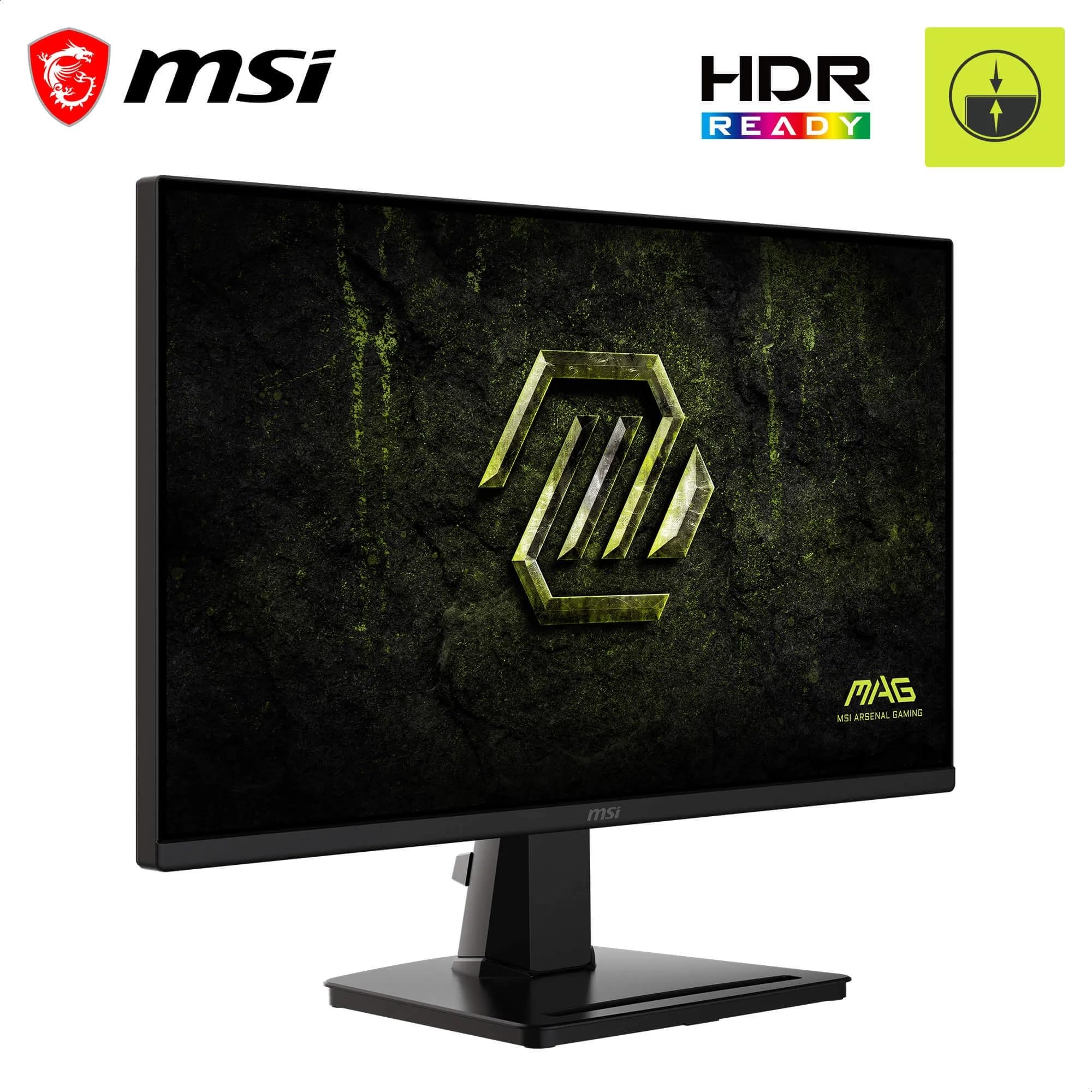 msi MAG 256FA E20 Monitor Gaming 24,5" 1920x1080 FHD Rapid IPS, 200 Hz, 0,5 ms, HDR Ready, AMD FreeSync Premium, Eye Care, AI Vision, HDMI 2.0b, DP 1.2a, senza cornice, compatibile VESA | Dalle Rapid IPS 1920x1080, 200Hz, 0,5ms, compatibile con VESA, HDMI