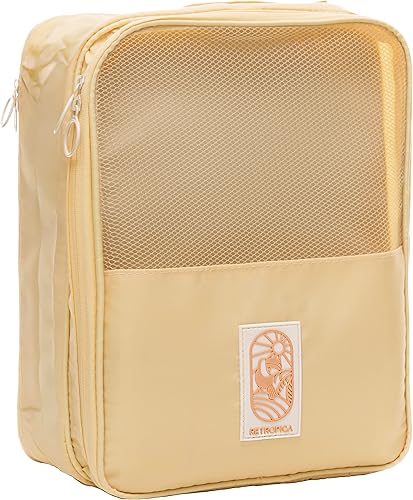 RETROPICA Bolsa para zapatos, tiene capacidad para 3 pares de bolsas de zapatos con correa de carro, artículos esenciales de viaje, accesorios de