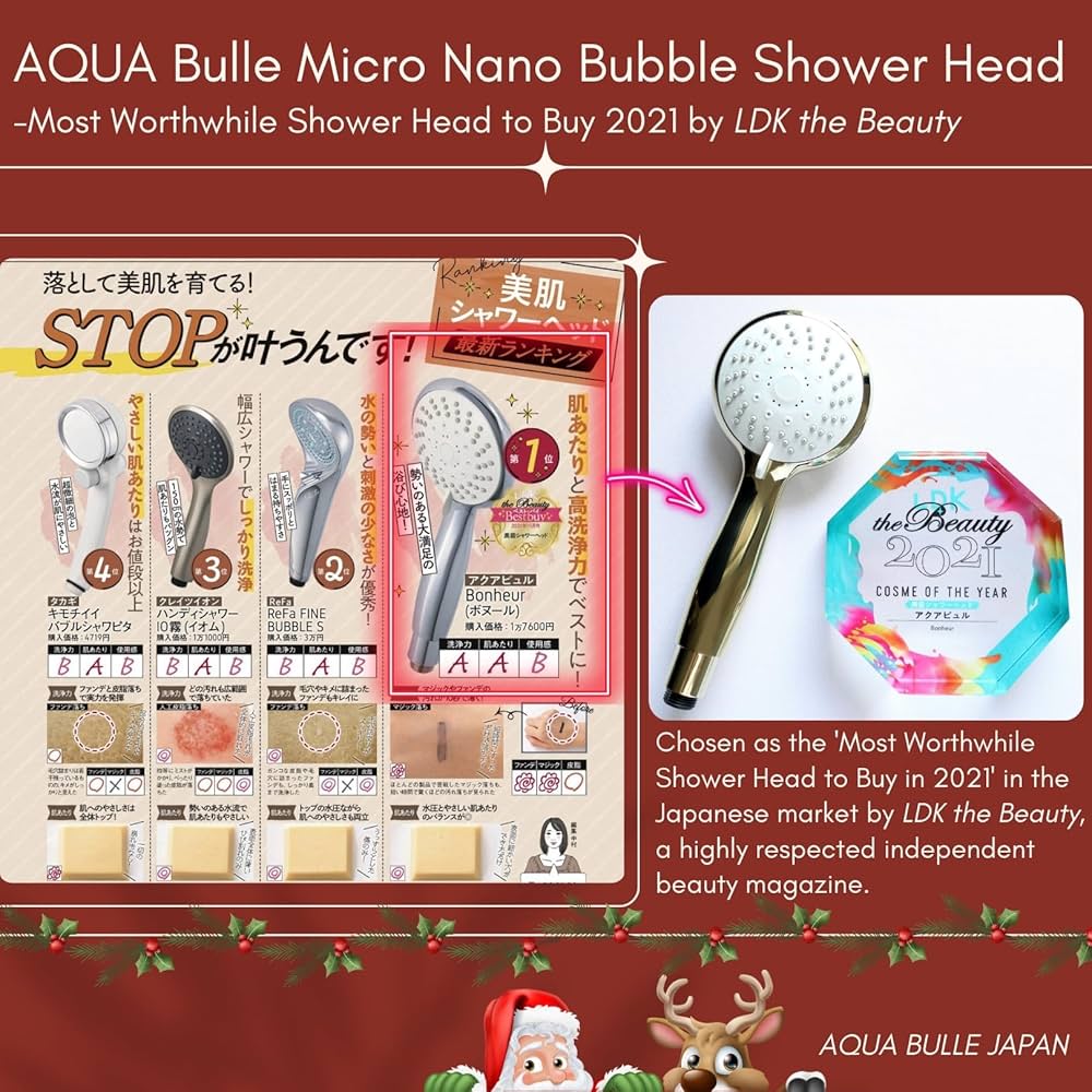 正規品‼️Aromic Nano Bubble Shower Premium Microbubble(Nano bubble) Handheld Shower Head with Chlorine