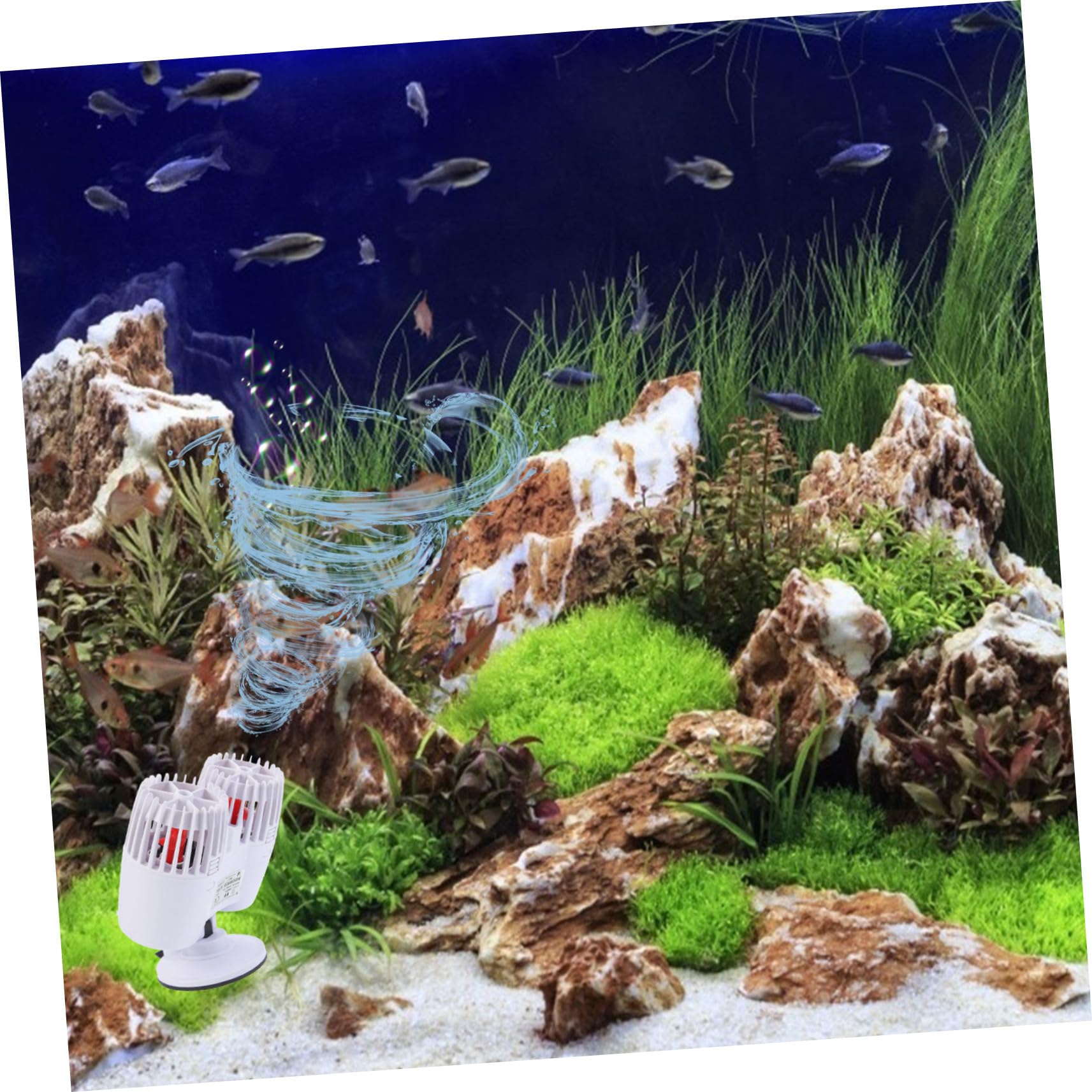 NOLITOY Generador De Olas Pequeño Para Acuario Multifunción De Olas Para Acuarios Marcador De Para Crear Movimiento De Agua Peceras