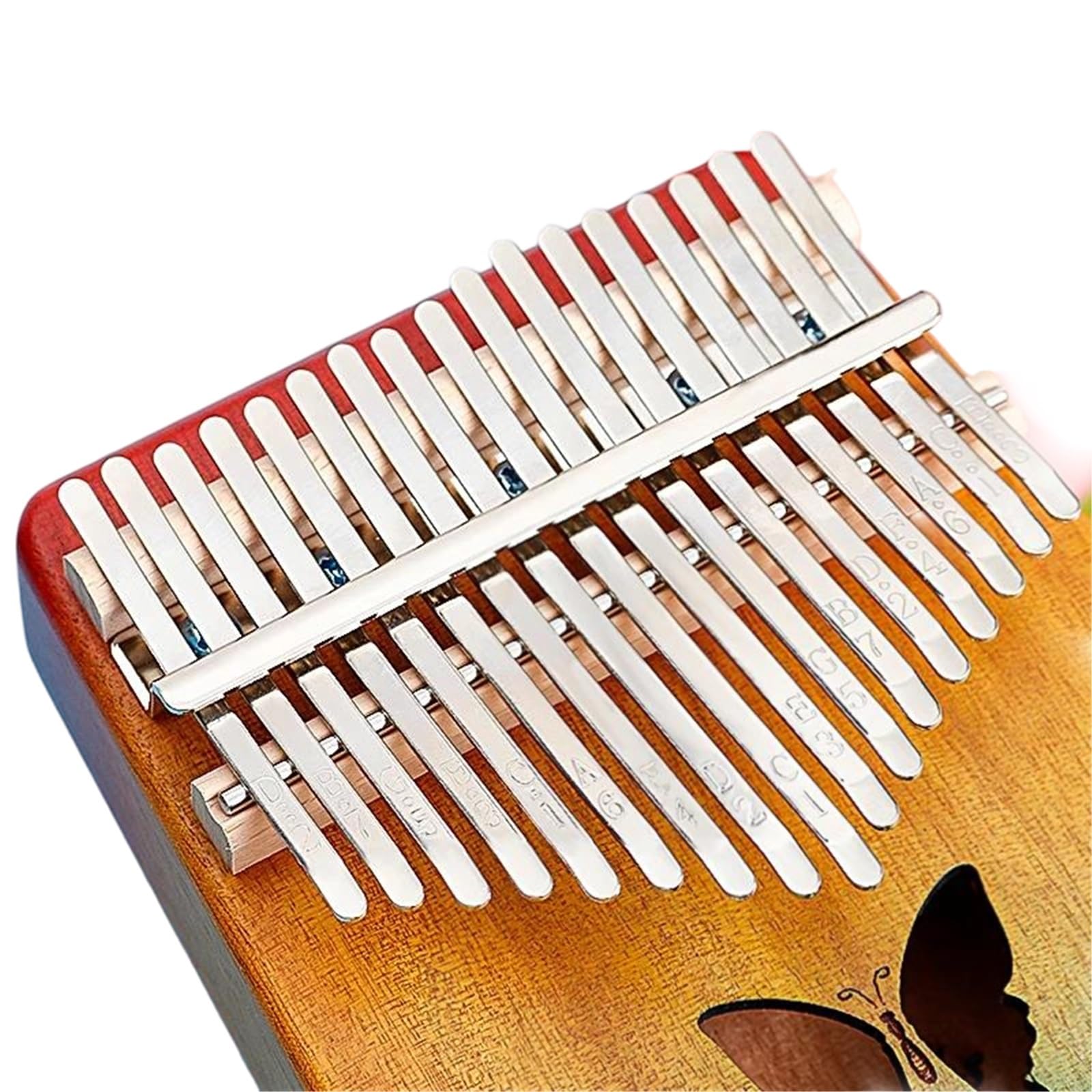 Początkująca Kalimba Kalimba Kciukowa Do Fortepianu 17 21 Klawiszy Młotki Strojeniowe Z Mahoniu(21 keys)