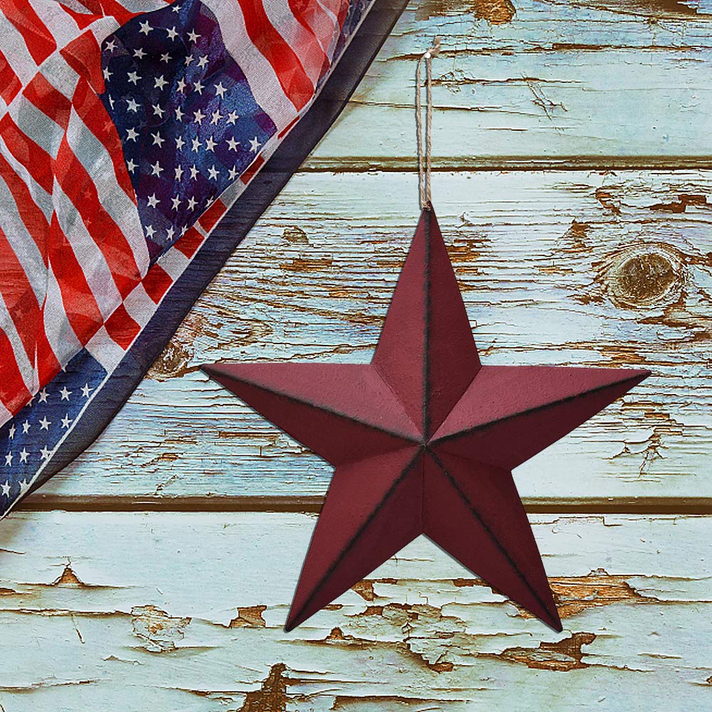 Metal Patriotic American Flag Barn Star Decoration – 12 Inch, Old Glory Design For July 4th 10 thumbnail image