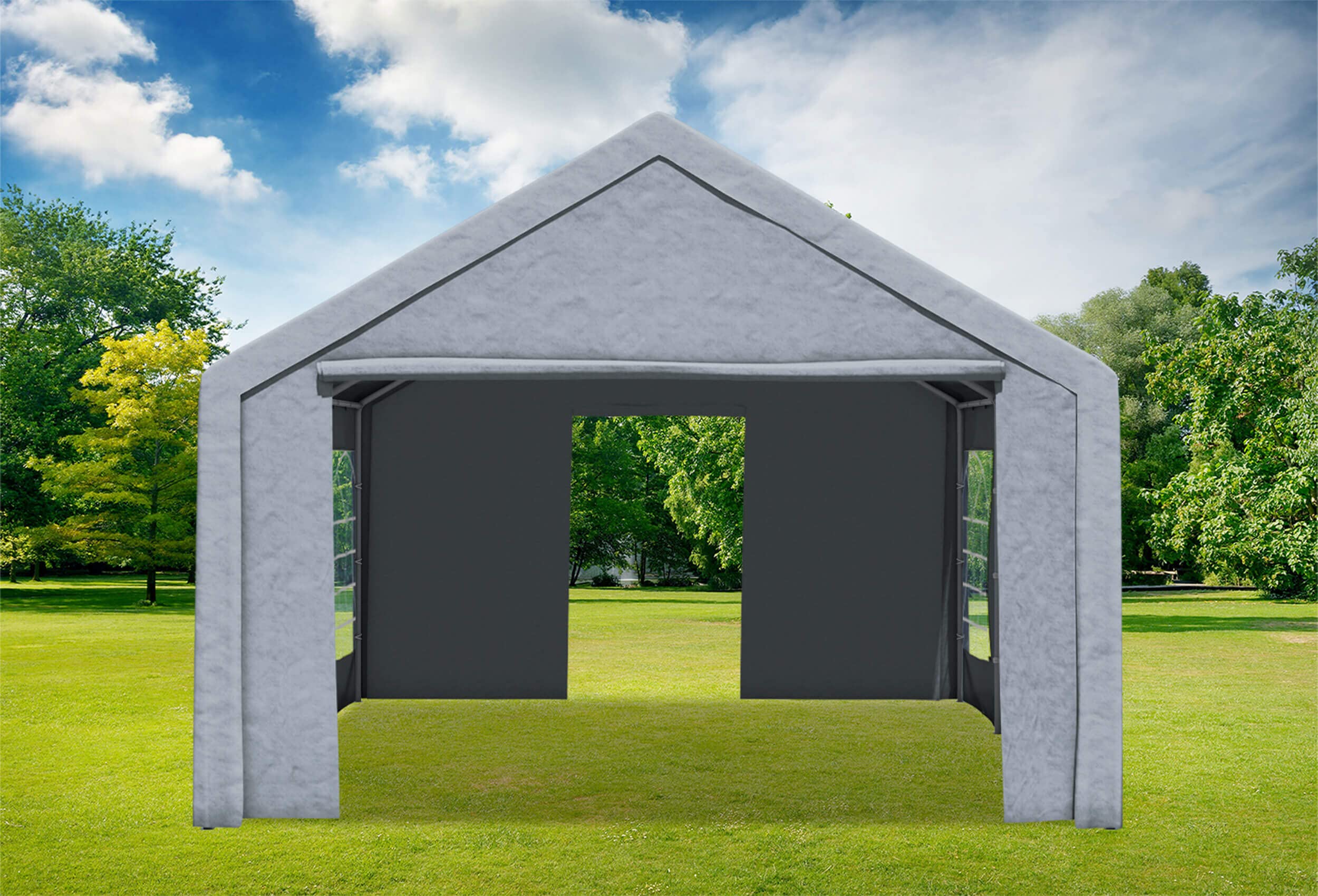 4x5m Partyzelt, Classic PRO PE GRAU