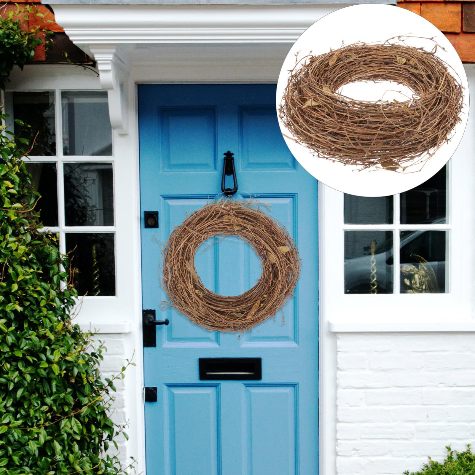 Anneome Rattan per Ghirlanda Fai da Te per Decorazioni Naturali e Eleganti Utilizzabile in Casa Giardino Cortile e Portico Materiale Odori Sgradevoli per Creare un Atmosfera Accogliente