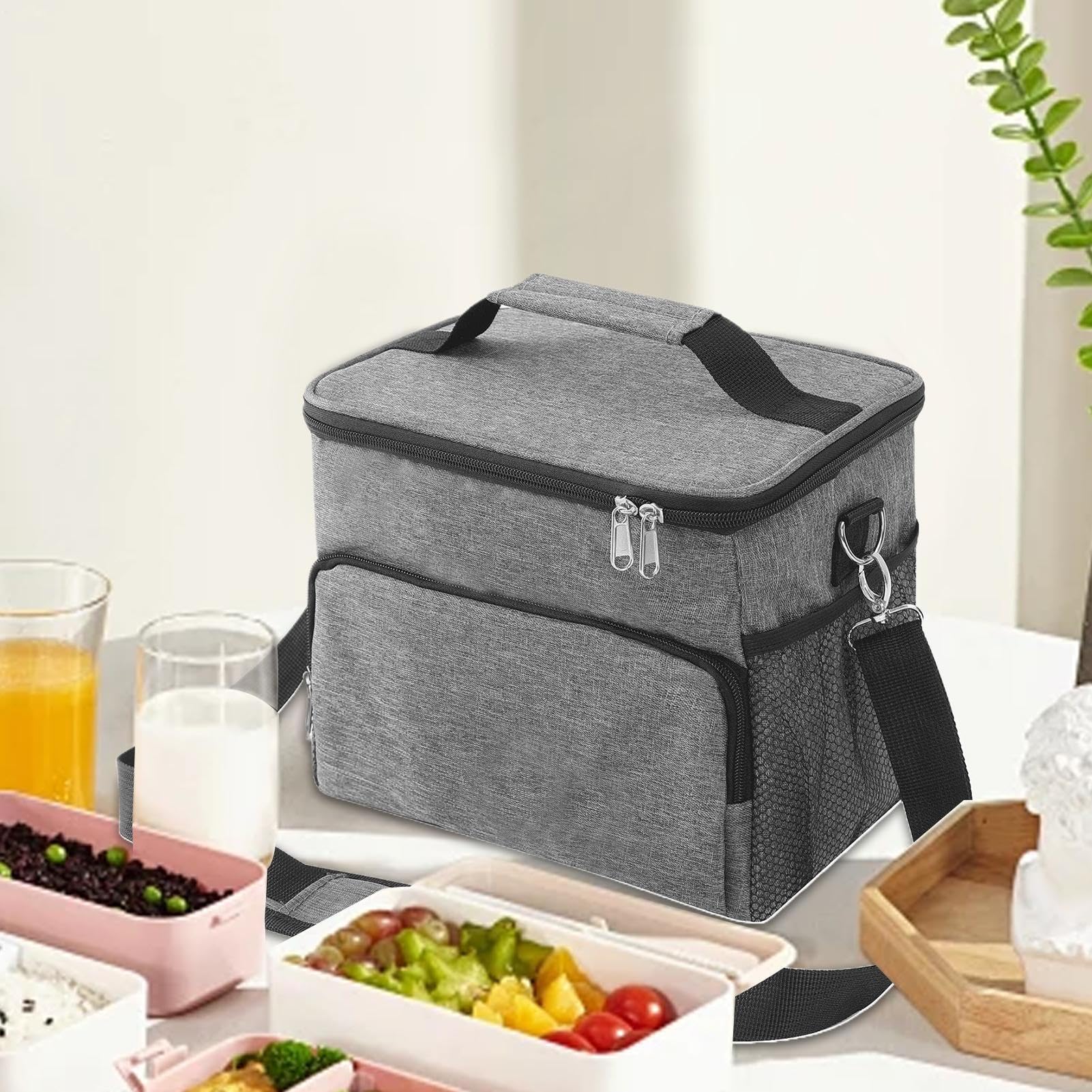 Torba Na Lunch Wielorazowe Izolowane Torby Na Lunch | Przenośny Miękki Pojemnik Termiczny Do Pracy Szkoły Plaży pikniku Dla Dzieci Chłopców Mężczyzn Kobiet Dorosłych