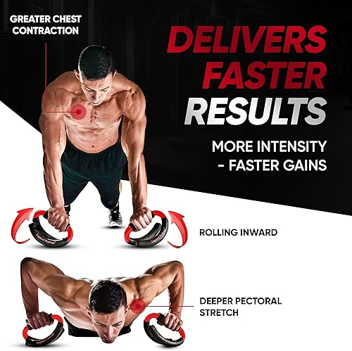 Miniatura 3 de Legend Pushup - Barras avanzadas para eliminar el dolor de muñeca, generar más crecimiento muscular, ofrecer resultados más rápidos y prevenir