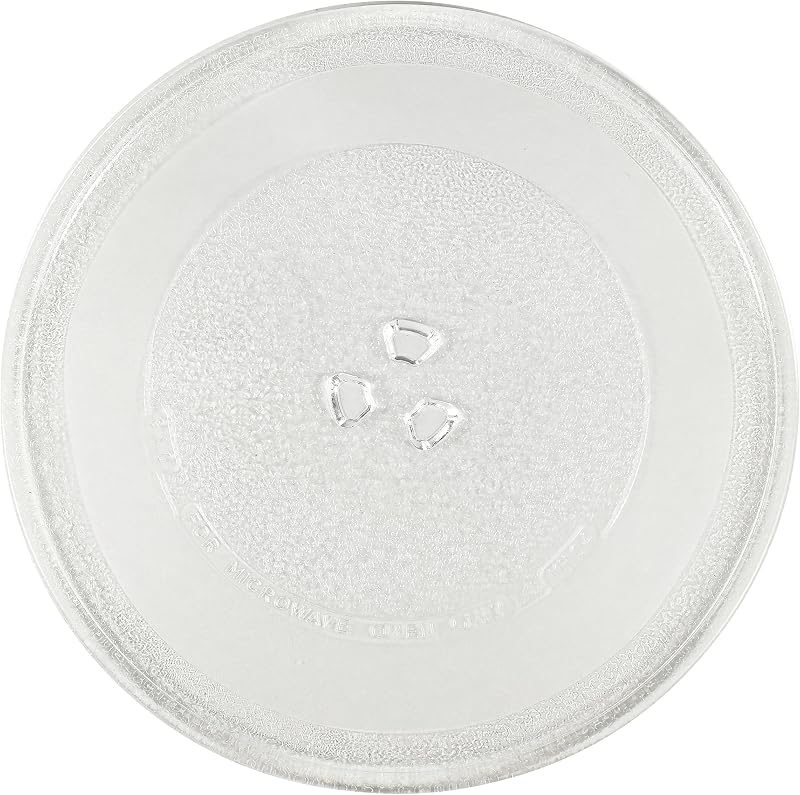 HQRP 10" / 25.5cm Glass Turntable Tray Compatible with Maytag, Magic Chef, Samsung, GE General Electric, Panasonic, JcPenney Oster Rival Ewave Emerson Daewoo Galanz Microwave Oven Plate 10-inch 255mm