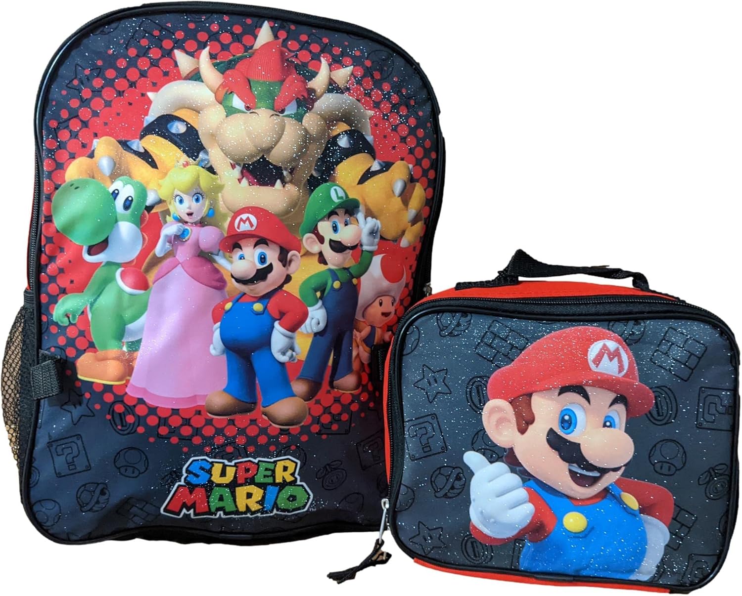 Ruz Super Mario 16" Backpack With Detachable Matching Lunch Box - Image 5