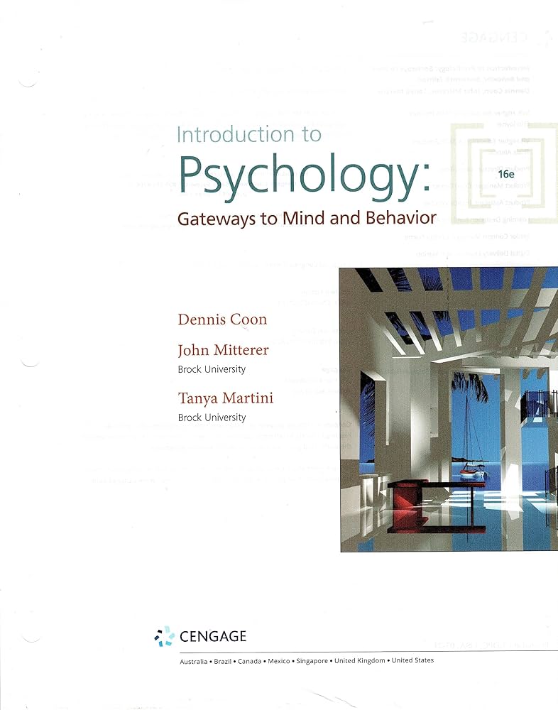 Introduction to Psychology: Gateways to Mind and Behavior