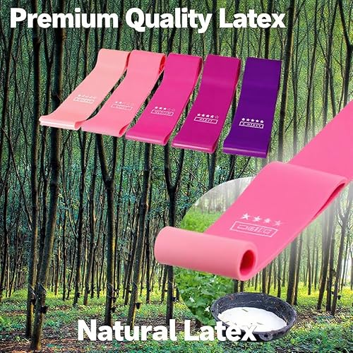 Miniatura 4 de Juego de 5 bandas de resistencia  Bandas de entrenamiento profesionales para entrenamiento de cuerpo completo, fortalecimiento de fuerza, terapia