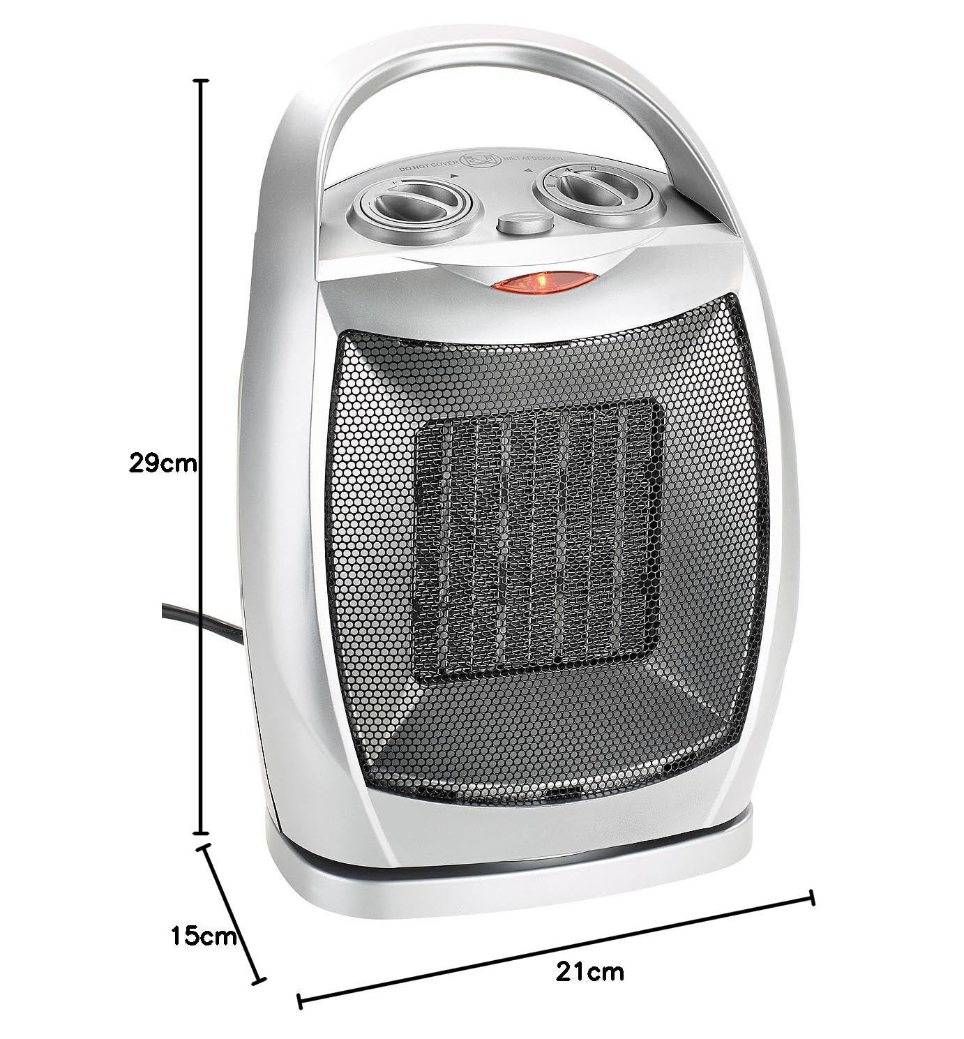 Sichler Haushaltsgeräte Chauffage d'appoint pivotant en céramique 1500 W LV-230
