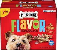 Vista 1 de Aperitivos de sabores para perros, de la marca Milk-Bone, Pequeño/Mediano