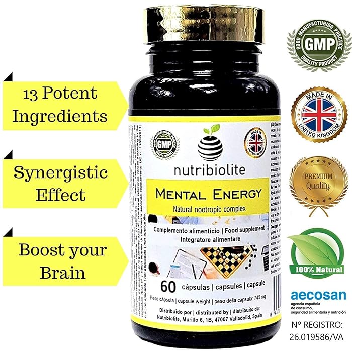 Buy Mental Energy Natural Nootropic Supplement, Cognitive Enhancer
