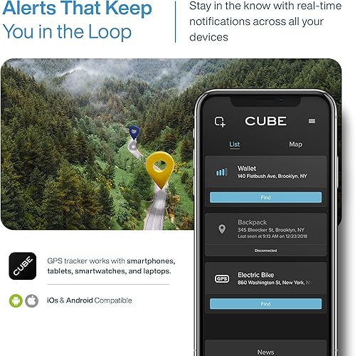 Miniatura 16 de Cube Rastreador GPS para vehículos – Dispositivo de seguimiento GPS para automóviles, camiones, mascotas – Seguimiento en tiempo real, SOS Pings