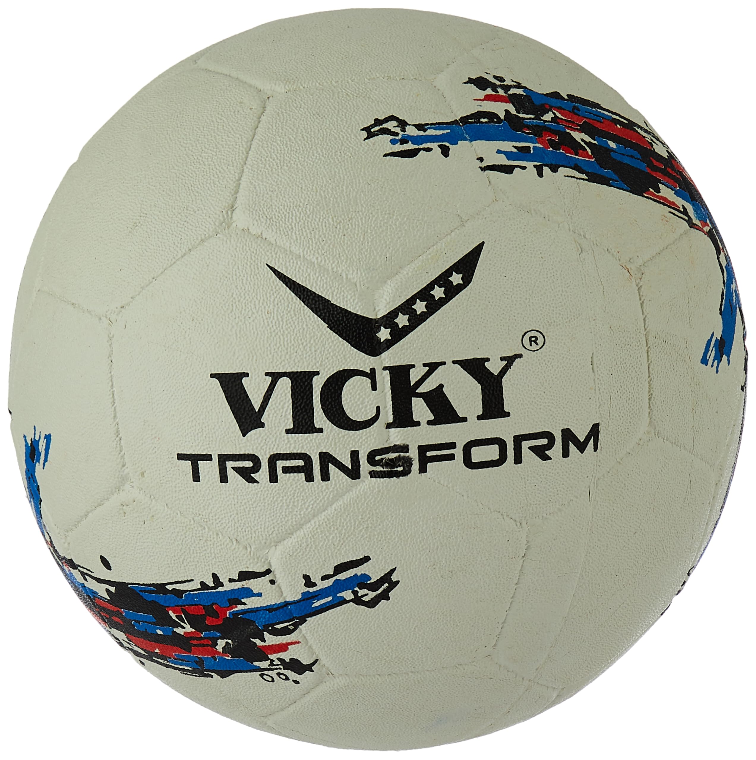 Vicky Transform France Football Rubber Moulded Stitched Butyl Bladders Soccer Ball for Seniors Beginners Recreational Training Matches - White, (Needle Included) (B0CC9SPLB5) Amazon Price History, Amazon Price Tracker