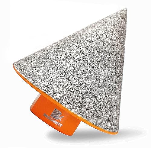 Broca biseladora de diamante, brocas de diamante de 2 pulgadas (1.969 in) con rosca 58-11 para ampliar, pulir y biselar los agujeros exsit