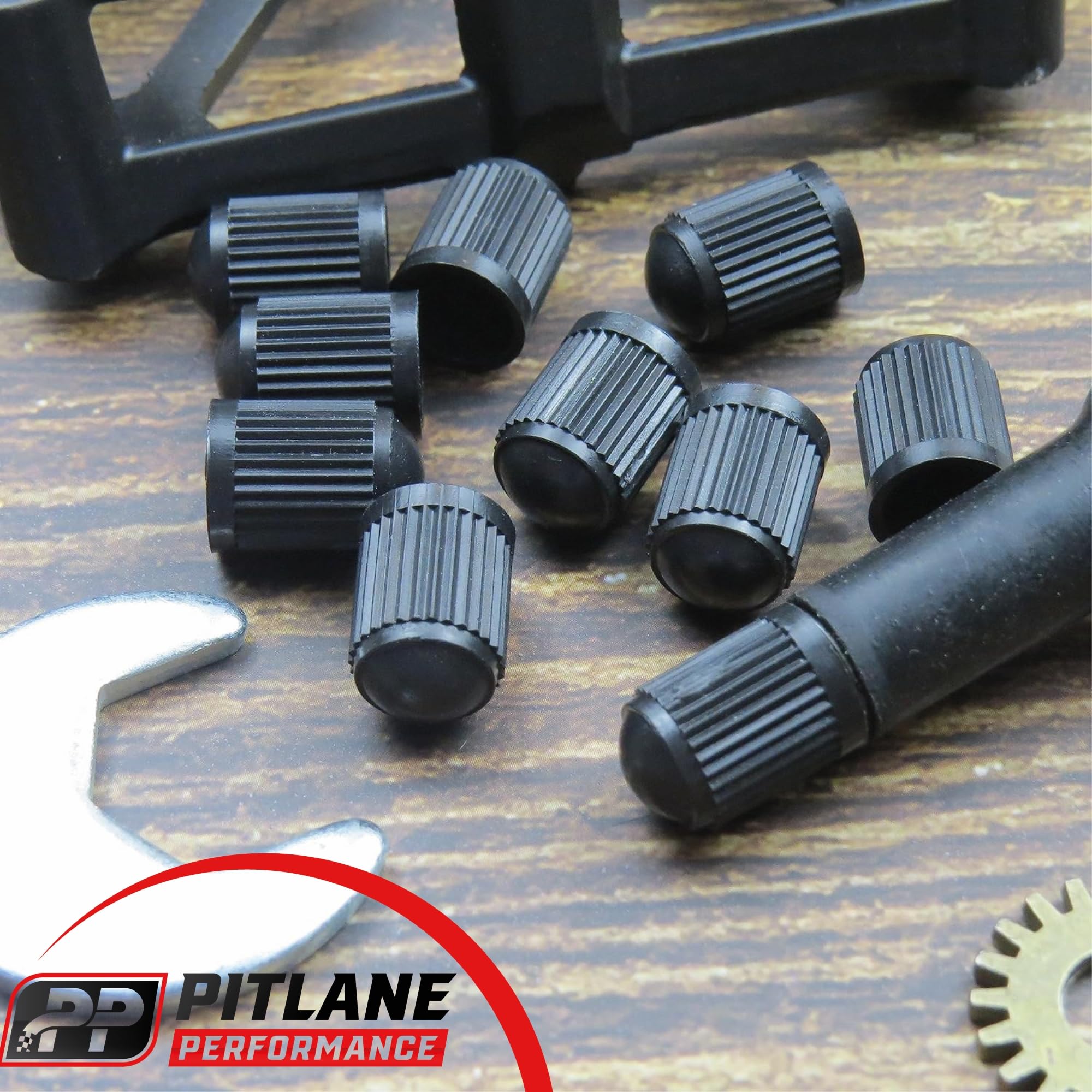 10 Tappi Coprivalvola per Pneumatici – Compatibili con Auto, SUV, Moto, Bici – Coperture Valvola Schrader Resistenti con Guarnizione Interna (Nero)
