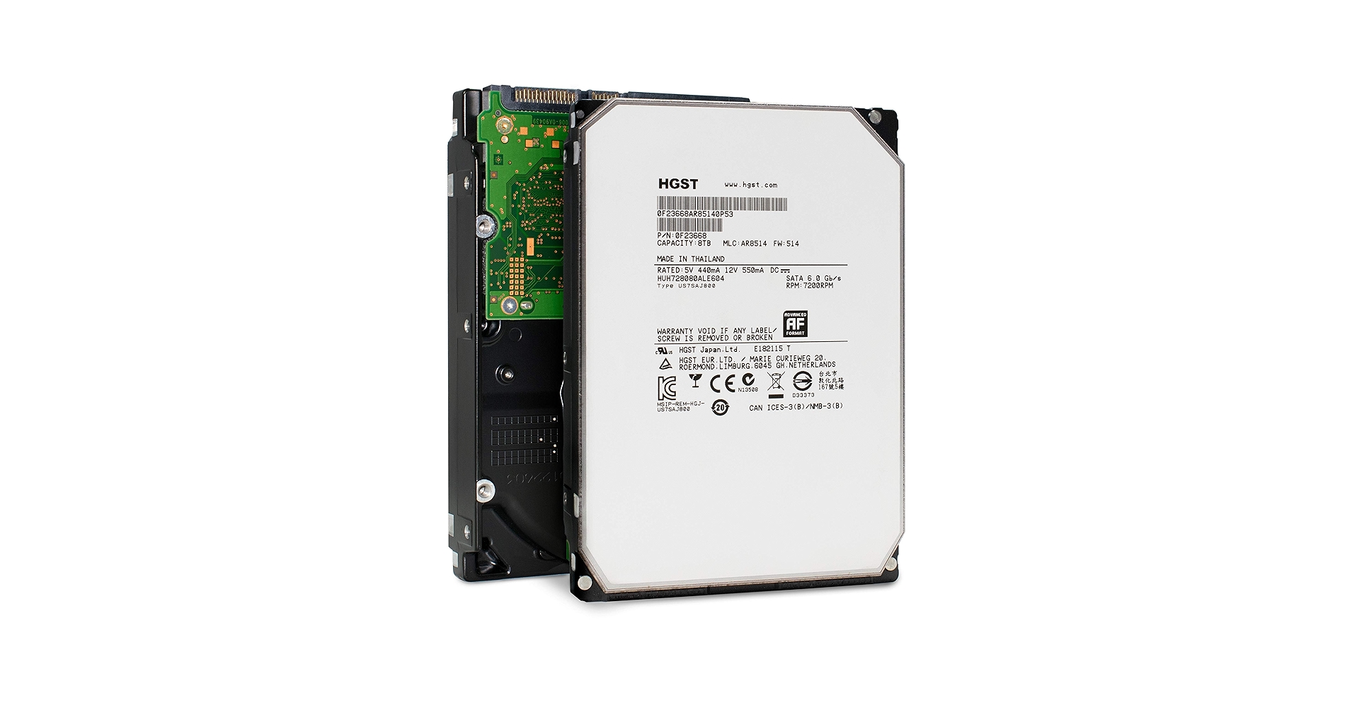 rihae5972(Tタイプ) Amazon.com: HGST Ultrastar He8 HDD HUH728080ALE604 8TB