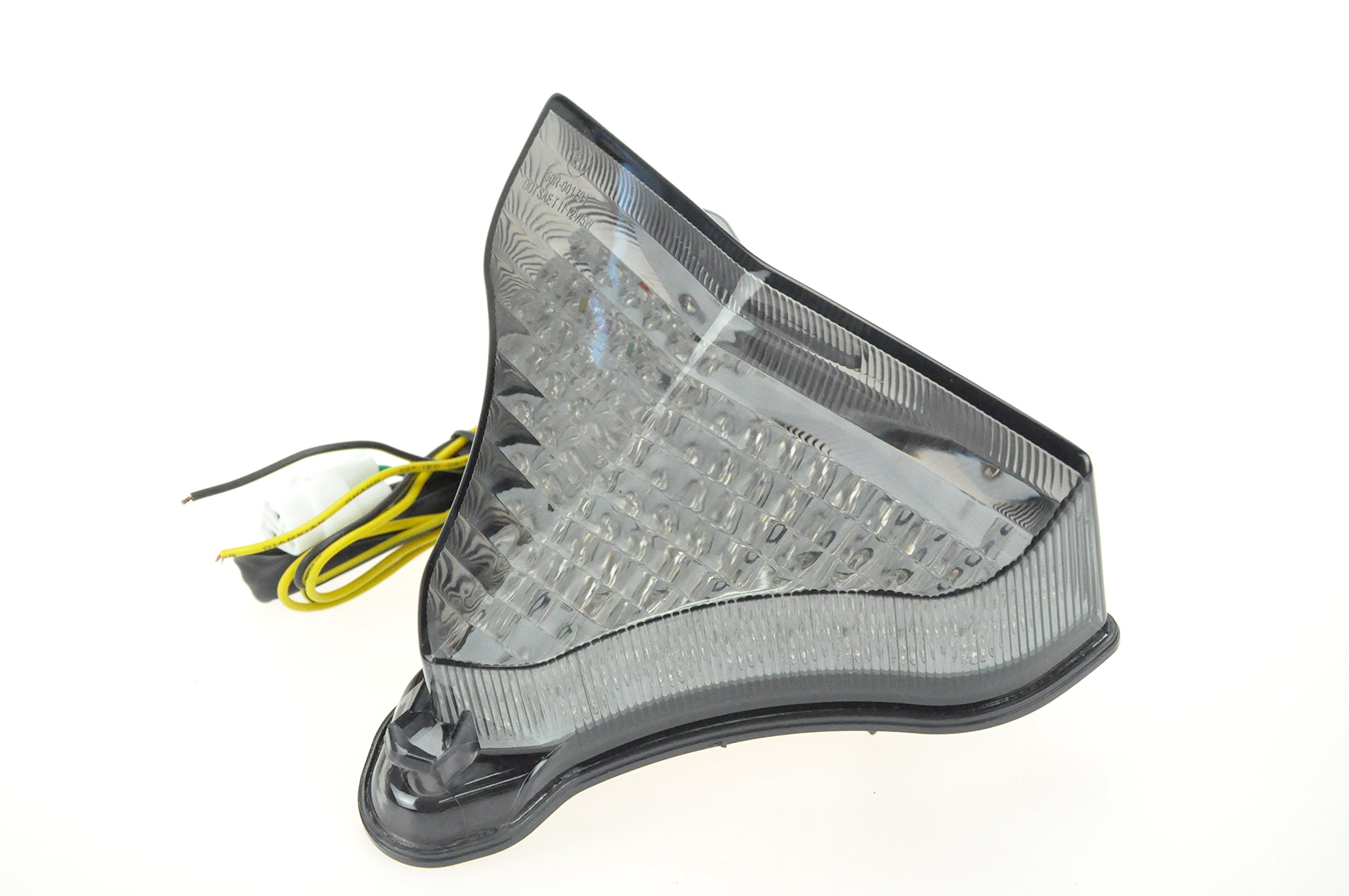 Sequential LED CLEAR Integrated Turn Signal For Yamaha 2009-2015 R1 (Smoke)