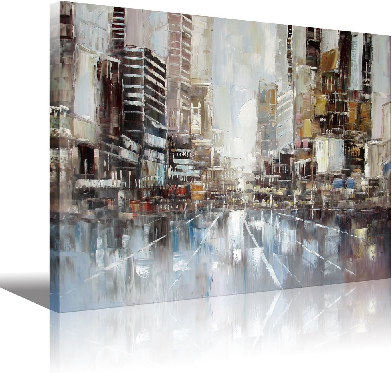 Modern Artwork Wall Art New York City Abstract Paintings HD Print on Canvas For Bedroom Office or Living Room Decorations Wall Decor Stretched Ready to Hang 30x40inch(70x100cm)1pc