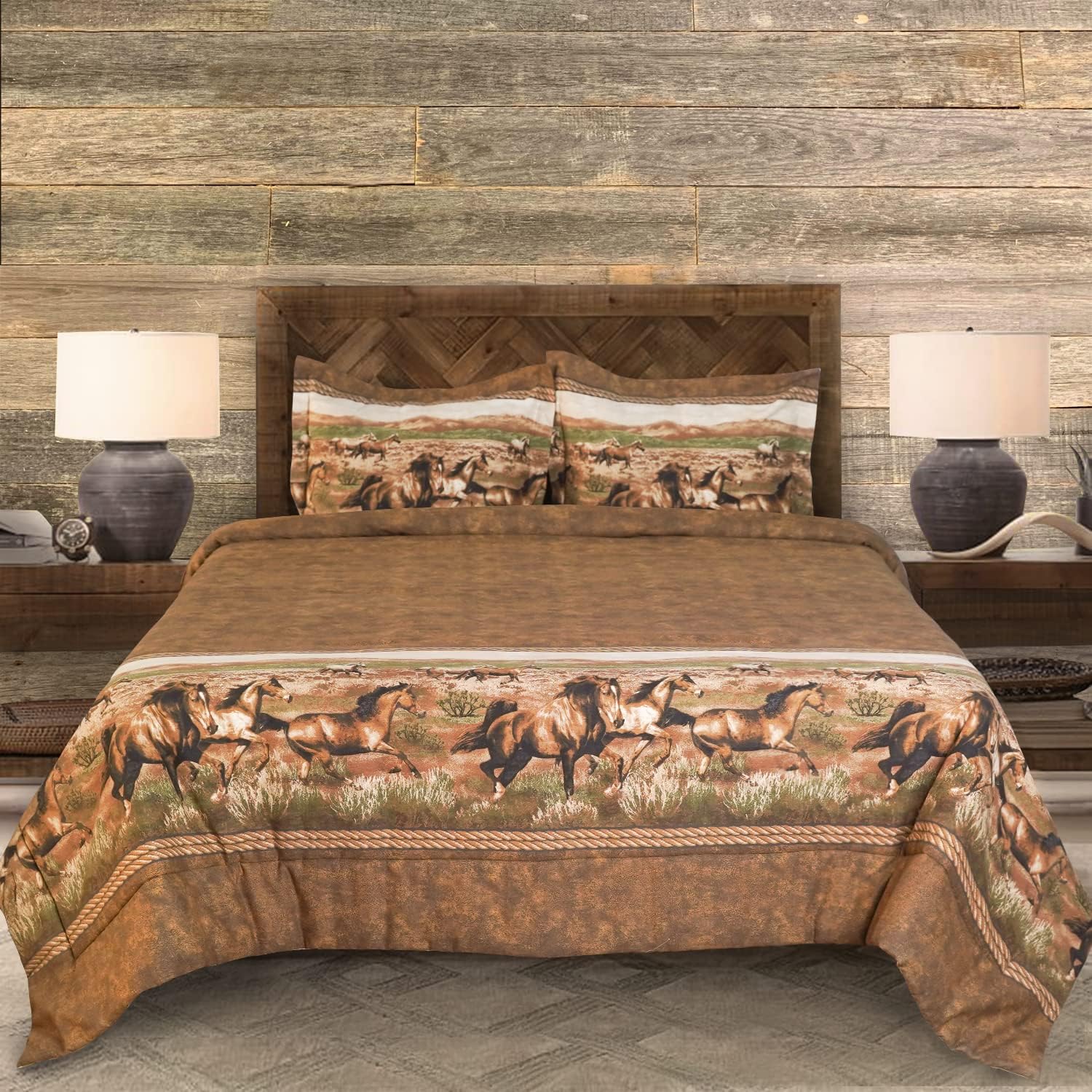 Karin Maki Wild Horses Comforter Set, Animal Themed Running