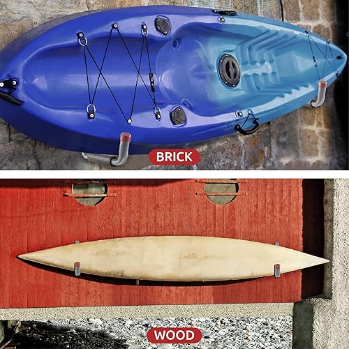 Miniatura 8 de unp POETISKE - Ganchos de escalera con brazo jumbo de 9.8 pulgadas, organizador de almacenamiento de garaje, silla plegable, herramienta de esquí,