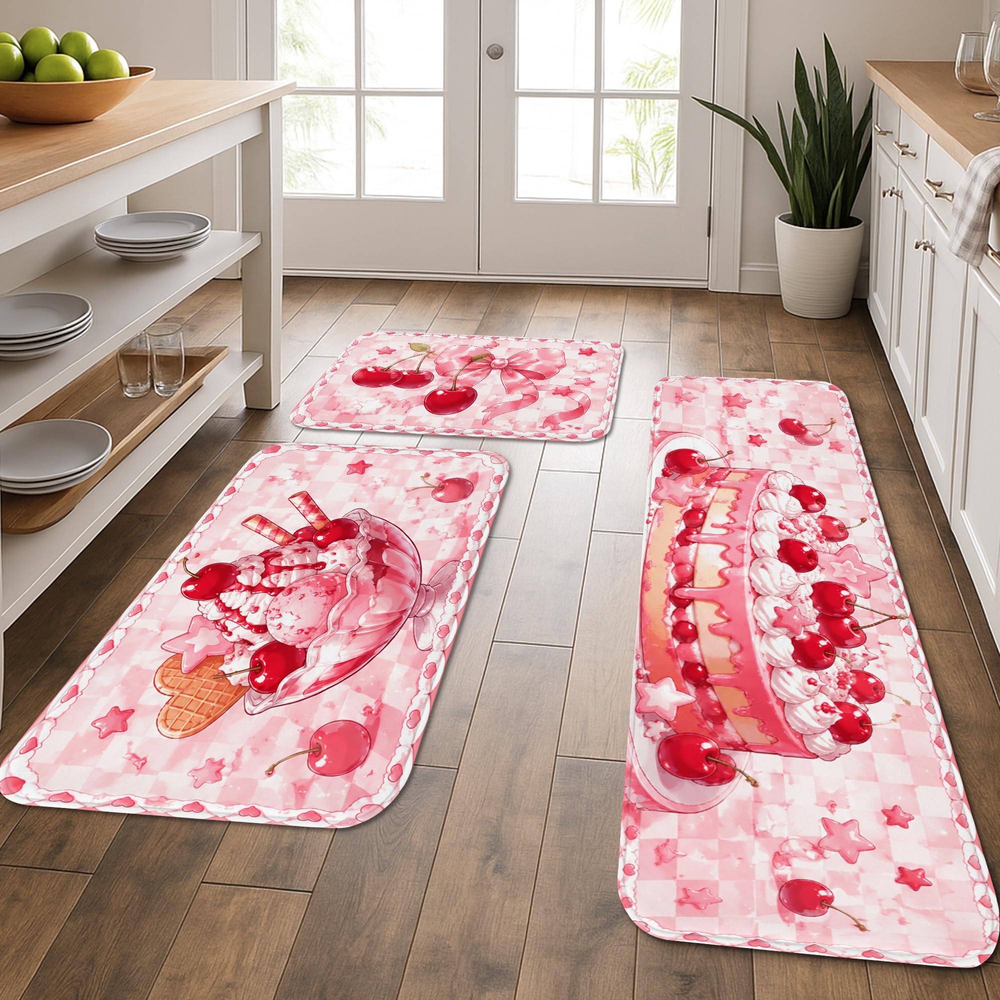 Tapis de cuisine fleurs de cerisier pour sol de buanderie
