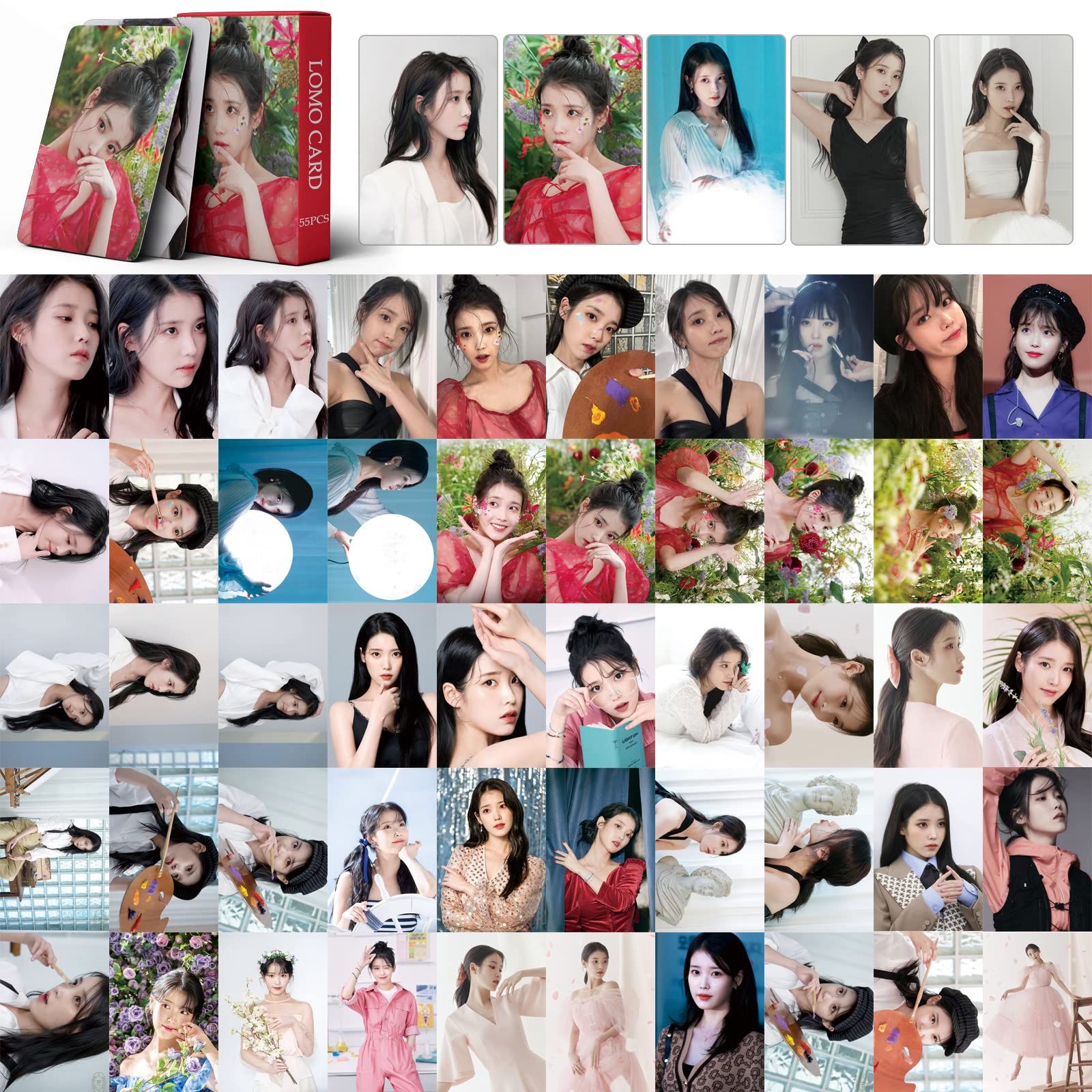 PYAJUU IU Photo Cards 55PCS IU 2023 season's greetings Photocard