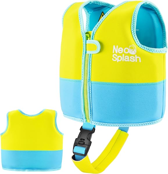 Gilet de Natation pour Enfant Fille et garçon avec Sangles de sécurité réglables Âge 1-3 ou 3-6 - 5
