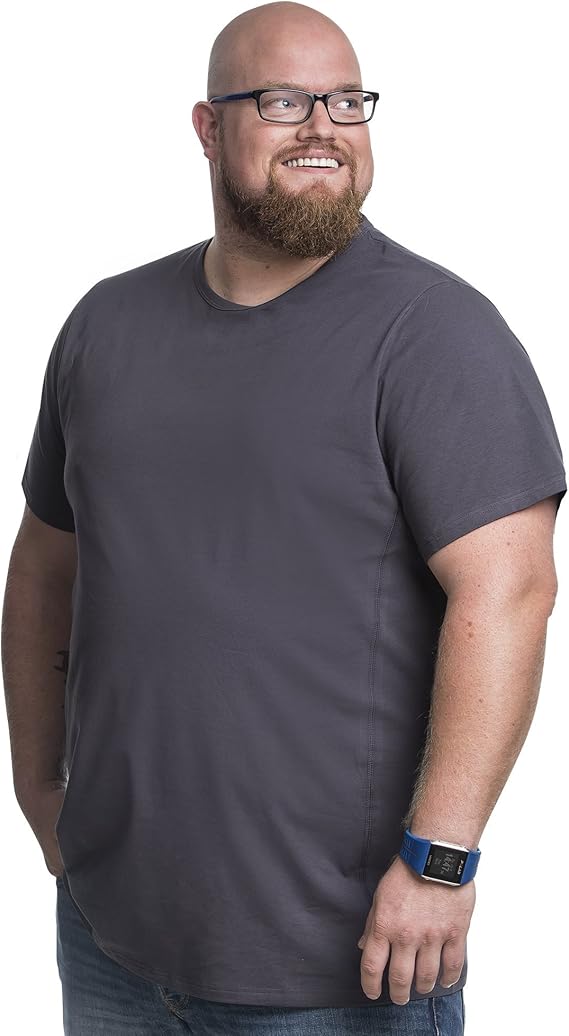 Welche T Shirts Bei Dickem Bauch Alca Fashion T-Shirt für Männer mit Übergröße Bauchumfang Herren