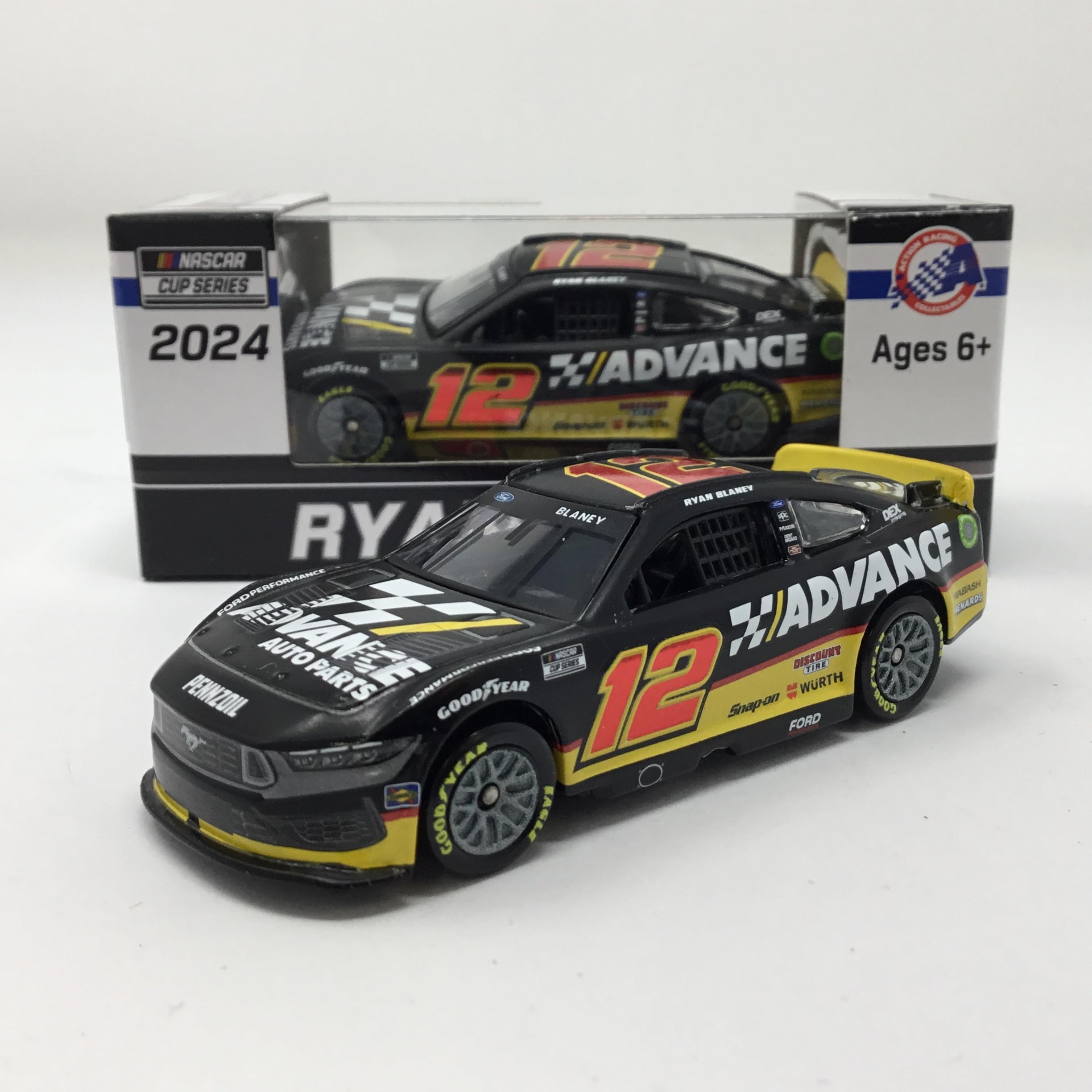 Lionel Racing Ryan Blaney 2024 Advance Auto Parts Foil Number 1:64 Diecast Car