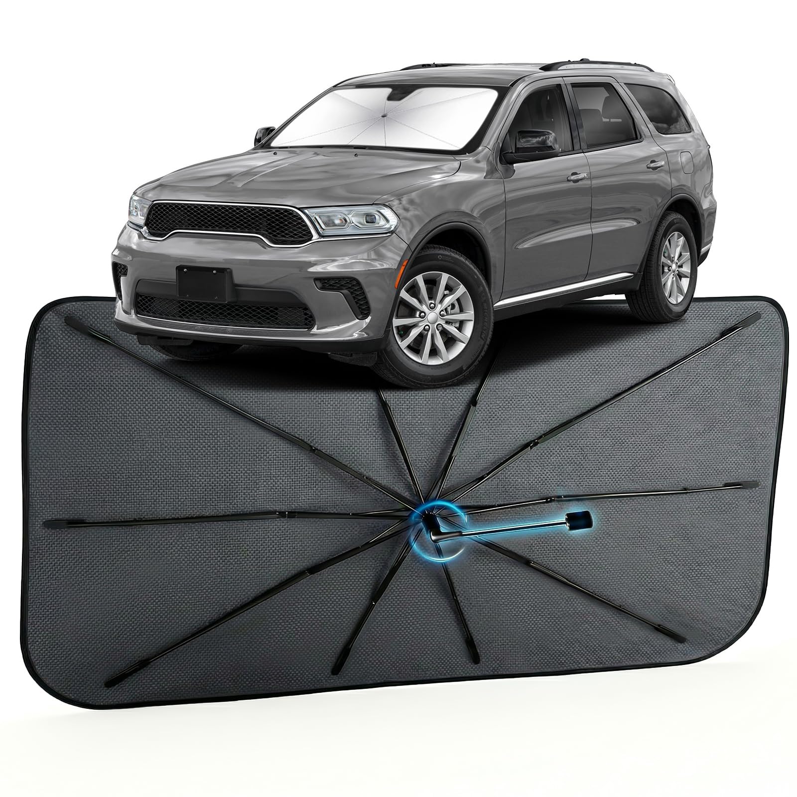 Car Windshield Sun Shade Umbrella for Dodge Durango 2011-2026, 1:1 Fit