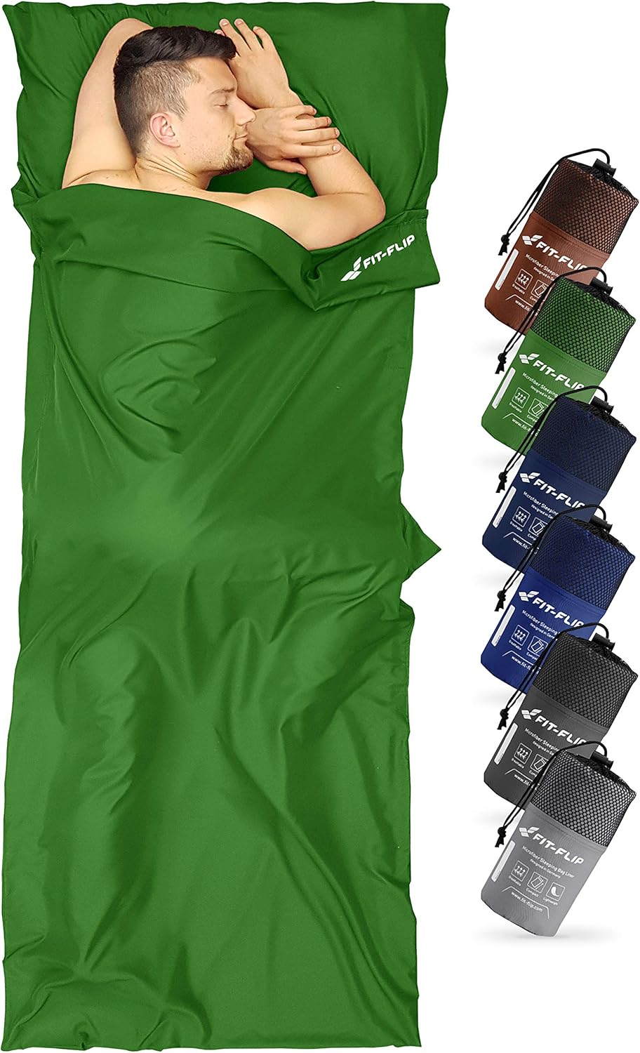 Sacco A Pelo E Lenzuolo 2 In 1 Miqio - Cotone Leggero, Matrimoniale XL 220x90 Cm | Per Viaggi E Avventure - Foto 9