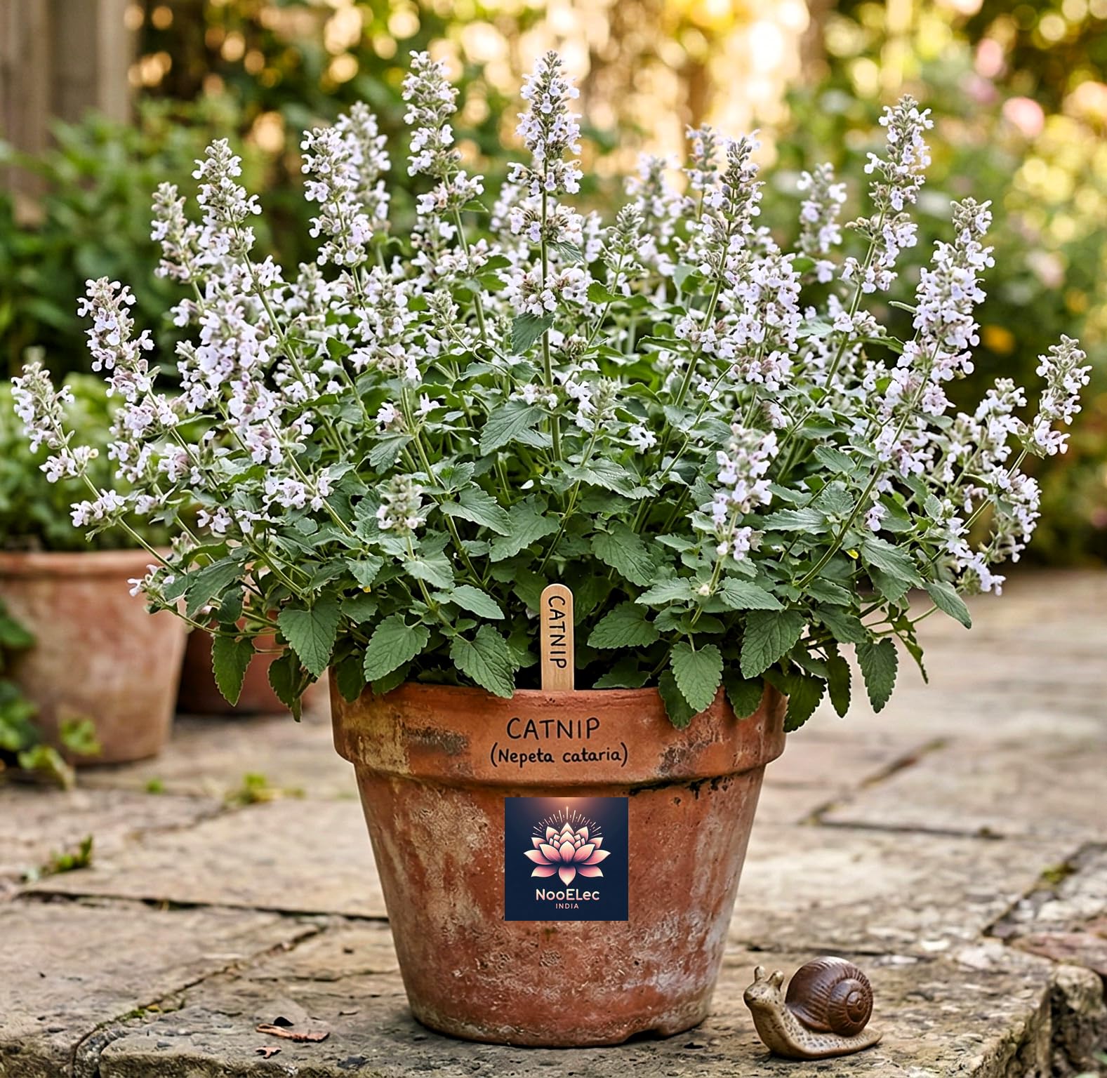 Catnip Seeds (100 Seeds) - Nepeta Cataria Flower Seeds for Indoor & Outdoor Gardening - Natural Mosquito and Insect Repellent - Heirloom, Non-GMO Perennial Herb - Grow Year-Round-image-3