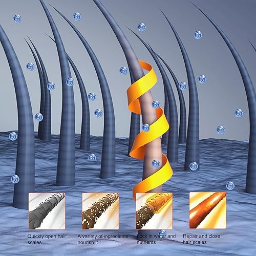 Miniatura 4 de Peluquería Nano Blue Light Micro Mist Hair Steamer Hair Perm Coloring Hot Dyeing Equipment for Hair Care Añade suavidad Shine Elitzia ETD303