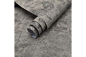 16"x354"Peel and Stick Extra Thick 3D Faux Concrete Wallpaper for Basement and Garage